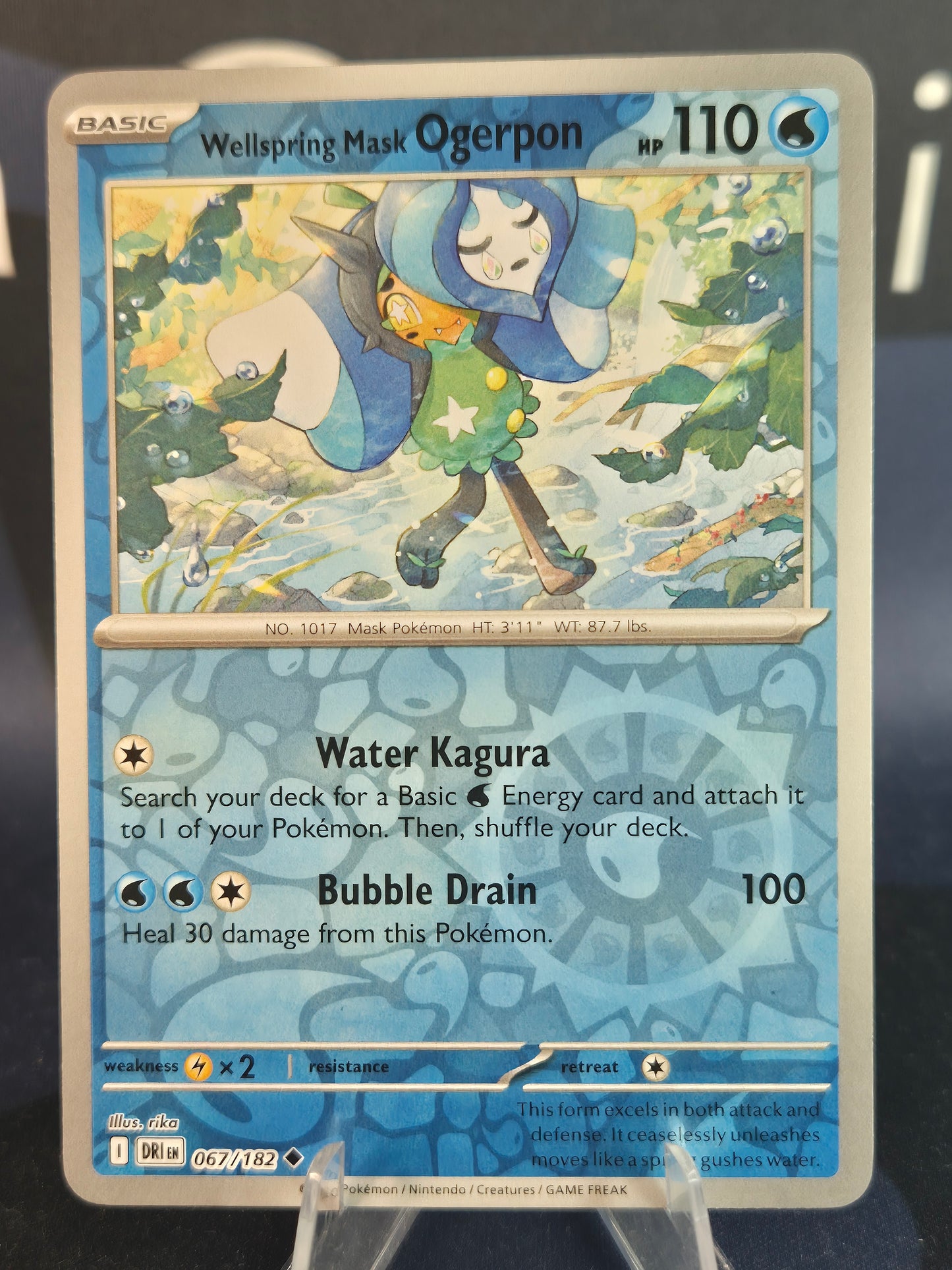 Wellspring Mask Ogerpon 067/182 Destined Rivals Reverse Holo