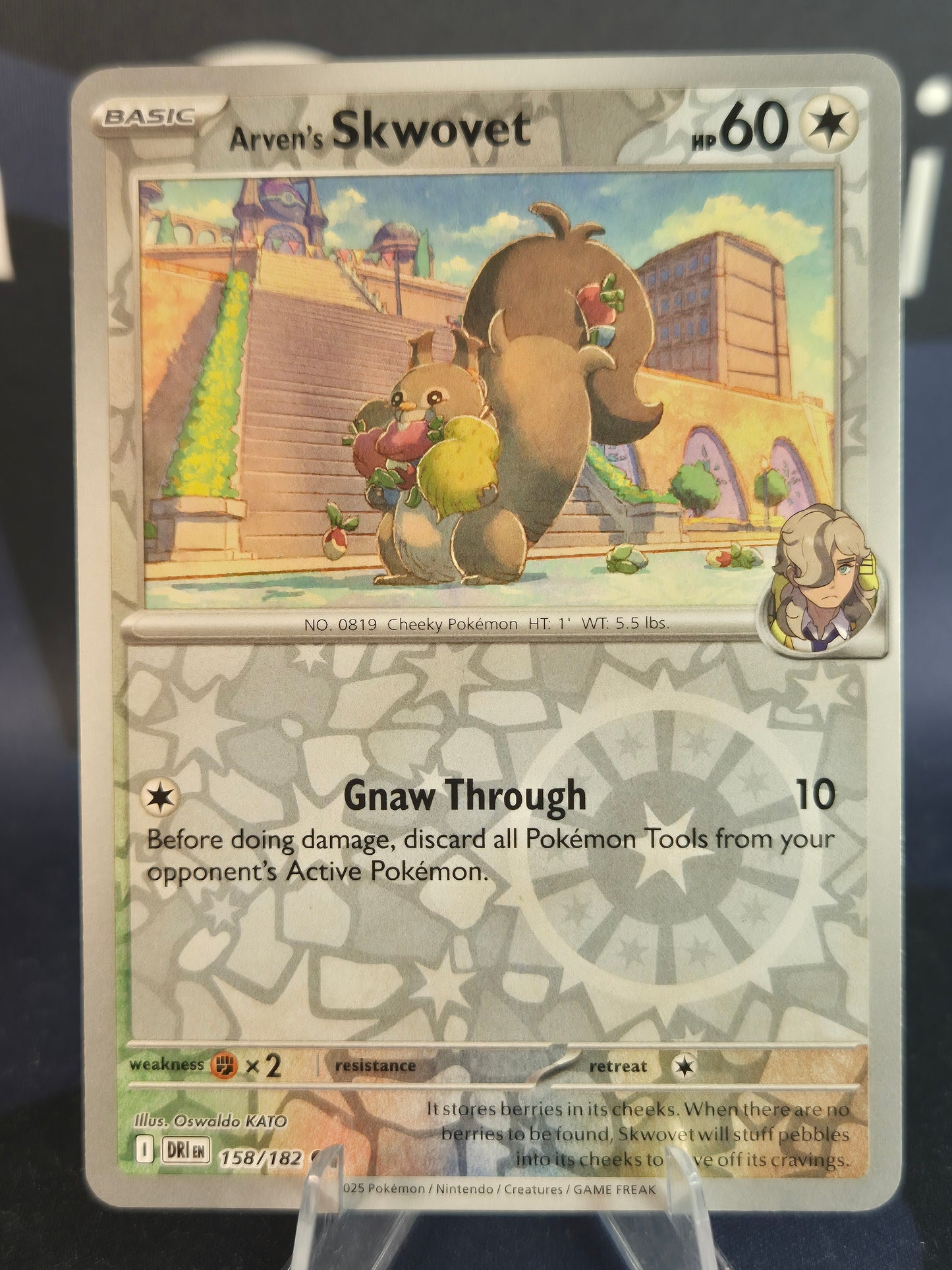 Arven's Skwovet 158/182 Destined Rivals Reverse Holo