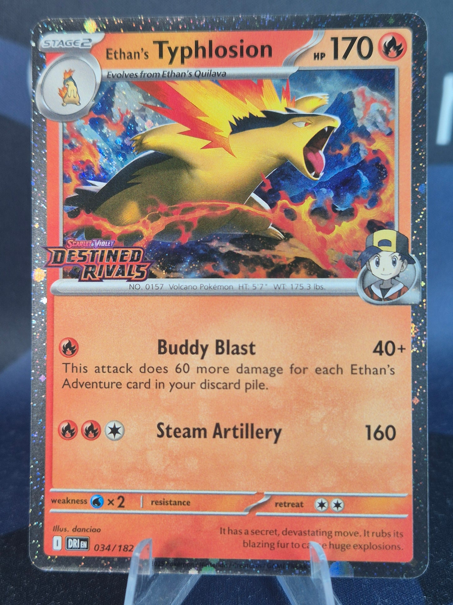 Ethan's Typhlosion Destined Rivals Stamped Holo