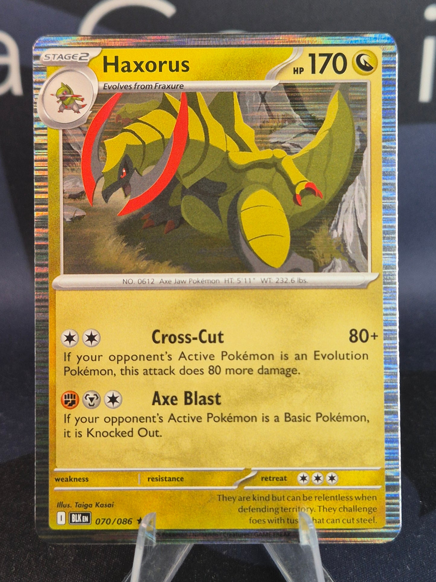 Haxorus 070/086 Black Bolt Holo