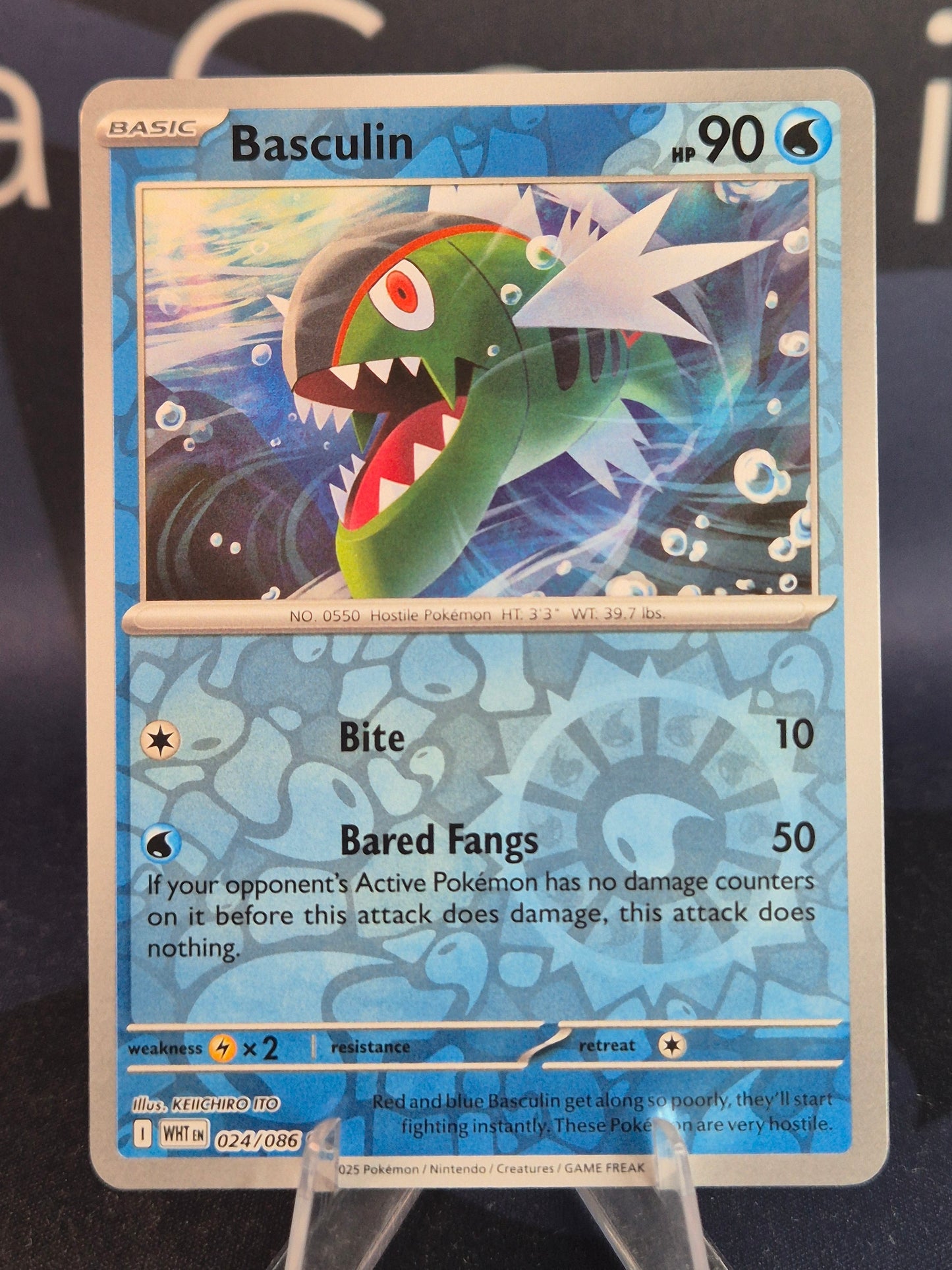 Basculin 024/086 White Flare Reverse Holo