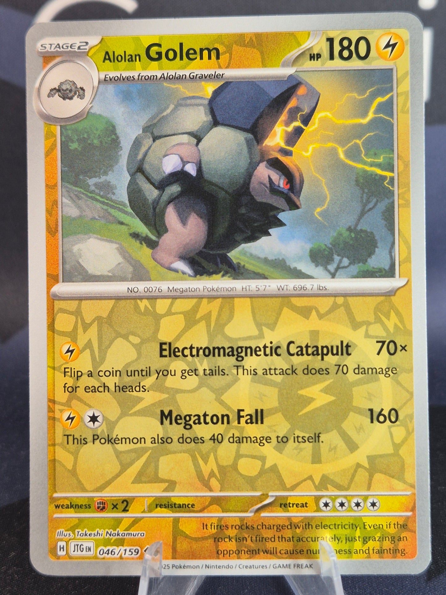 Alolan Golem 046/159 Journey Together Reverse Holo