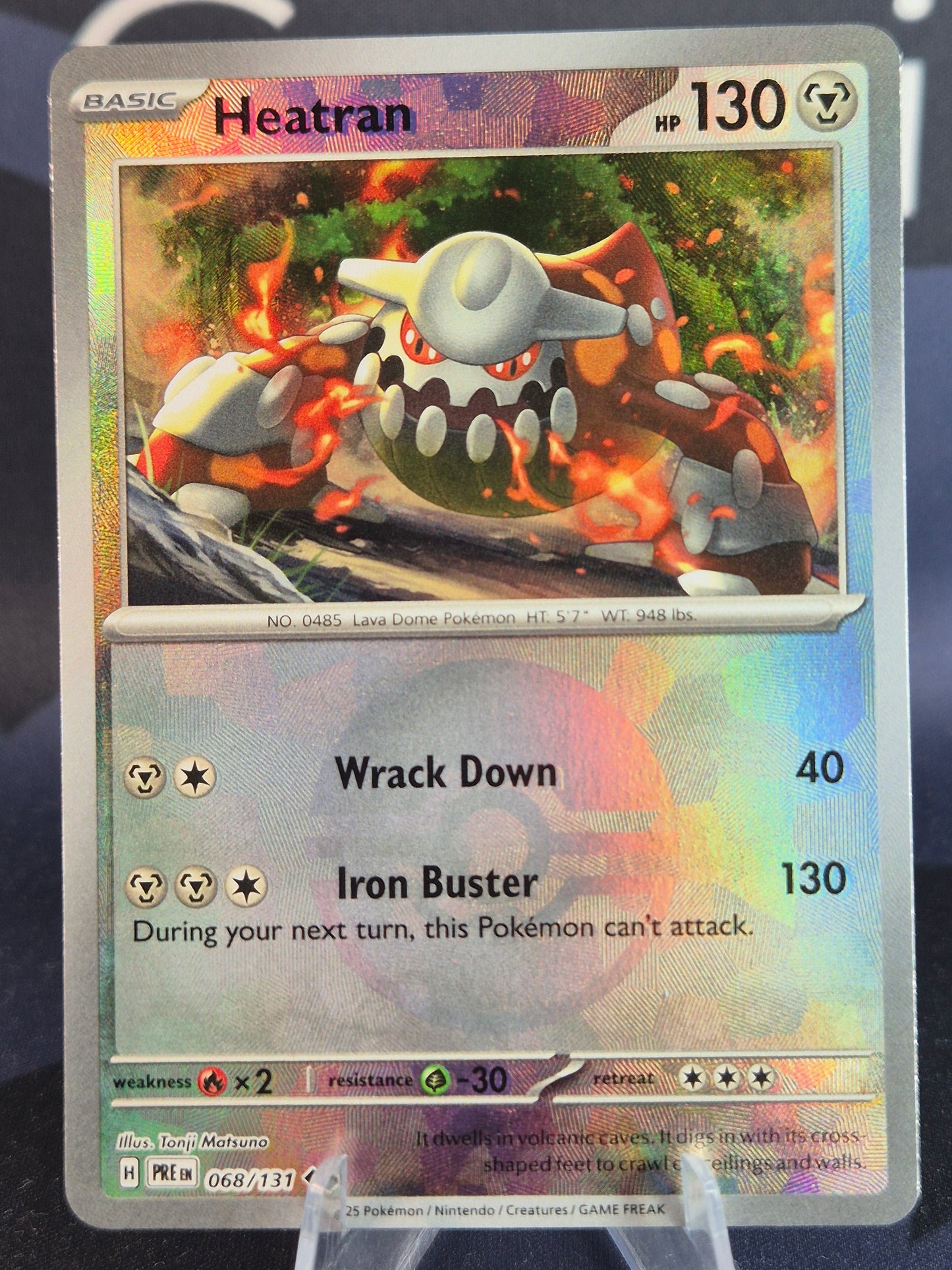 Heatran 068/131 Prismatic Evolutions Pokeball Reverse Holo