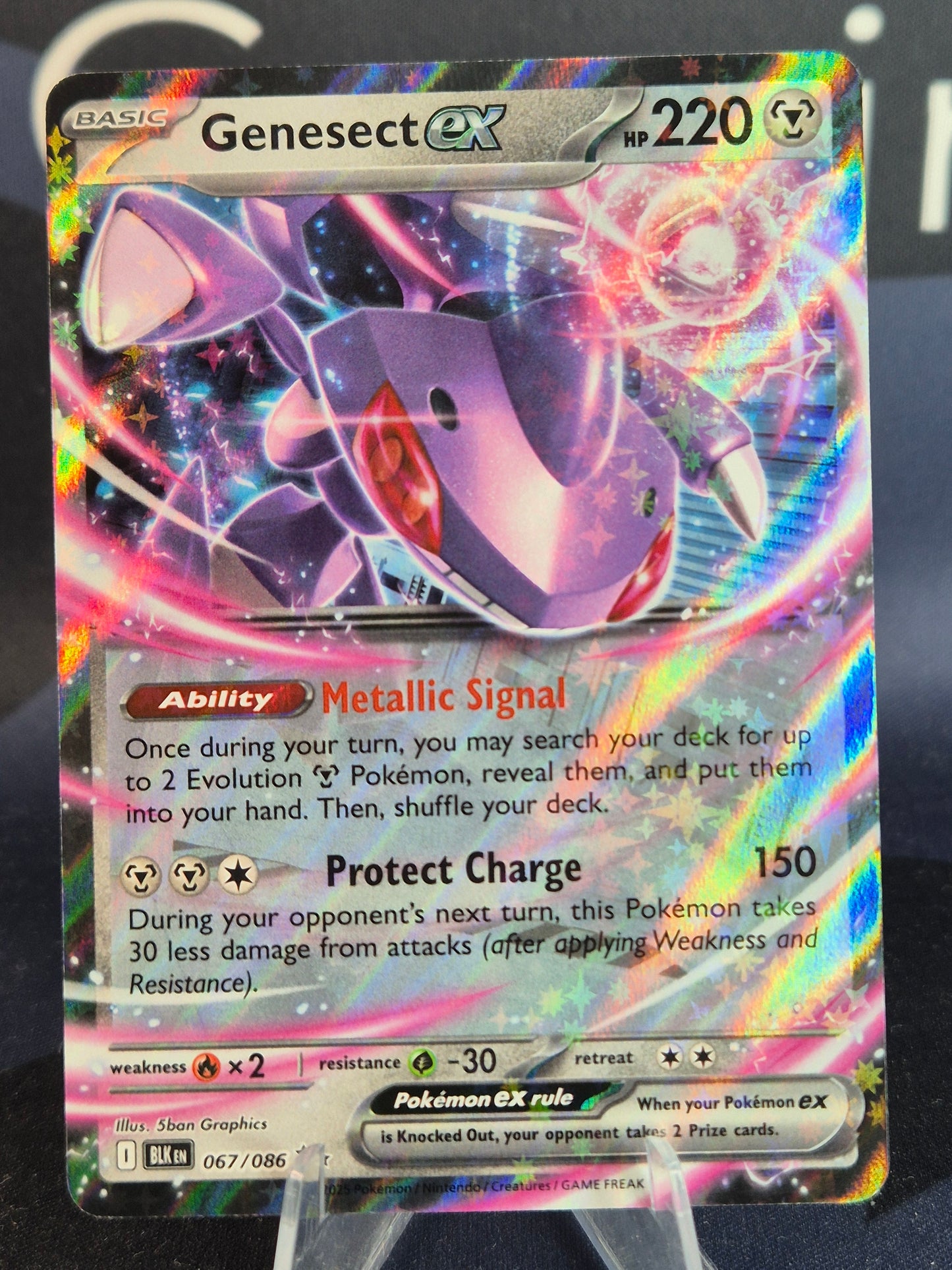 Genesect ex 067/086 Black Bolt Double Rare