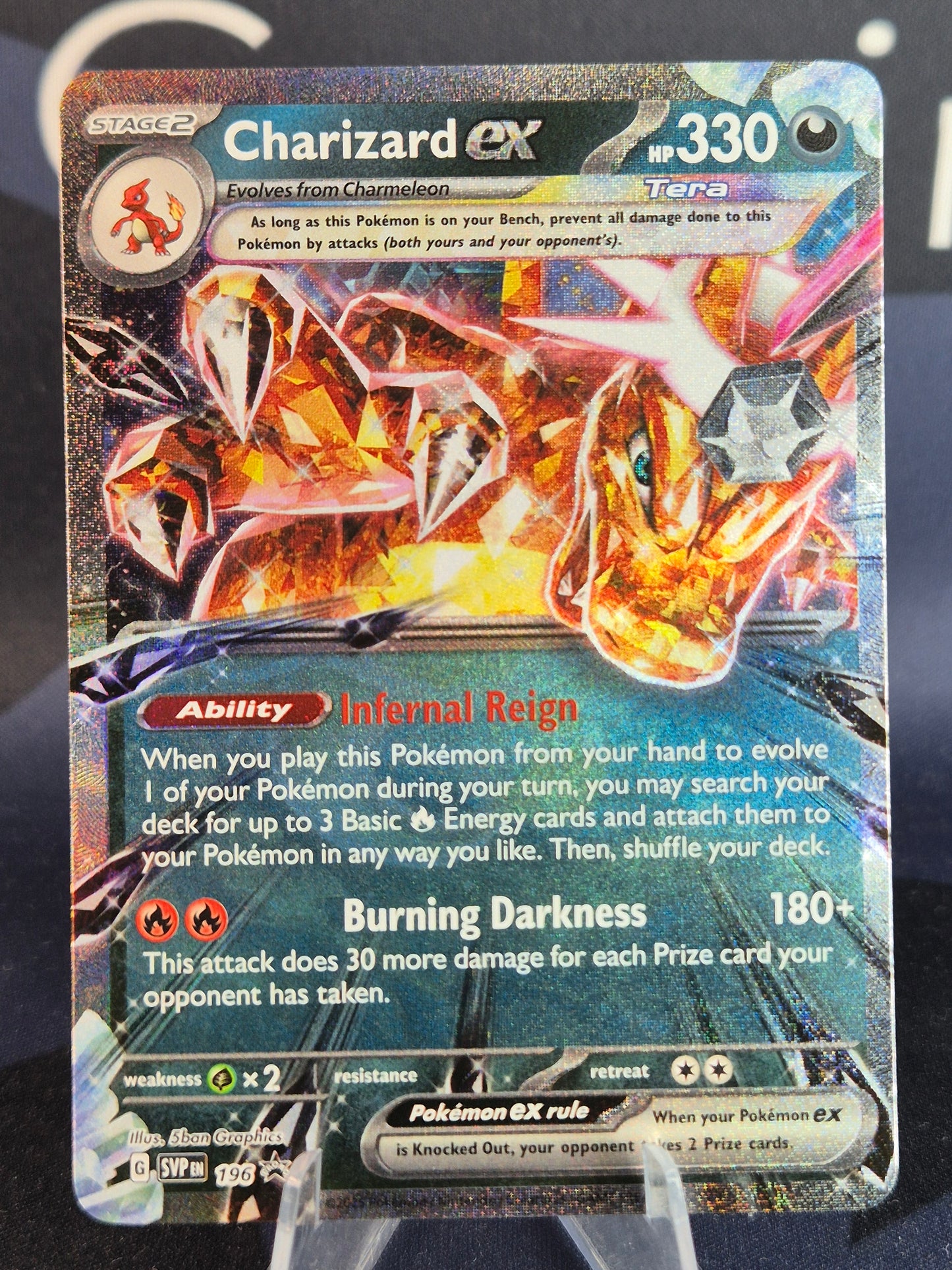 Charizard ex SVP196 Black Star Promo