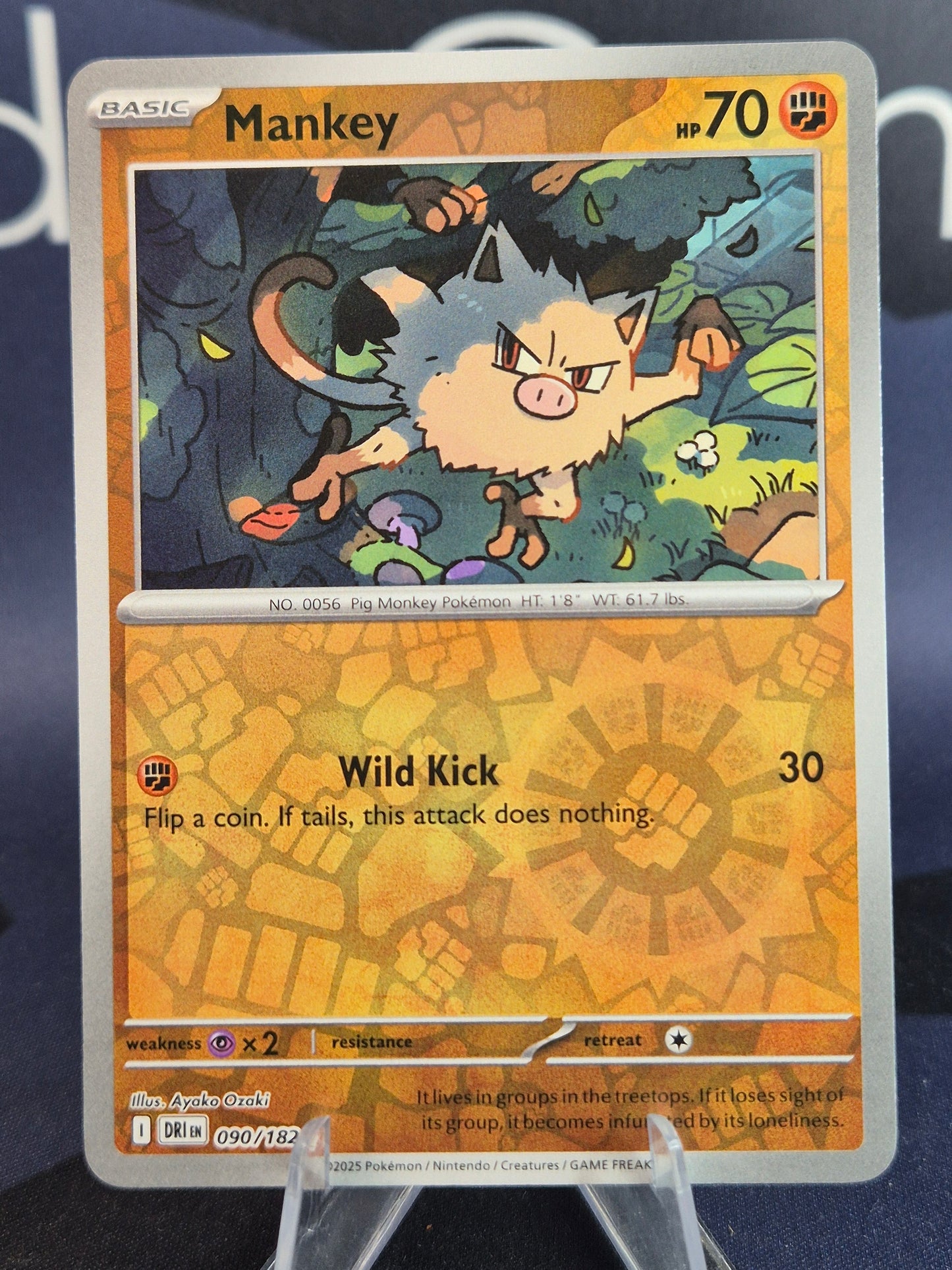 Mankey 090/182 Destined Rivals Reverse Holo