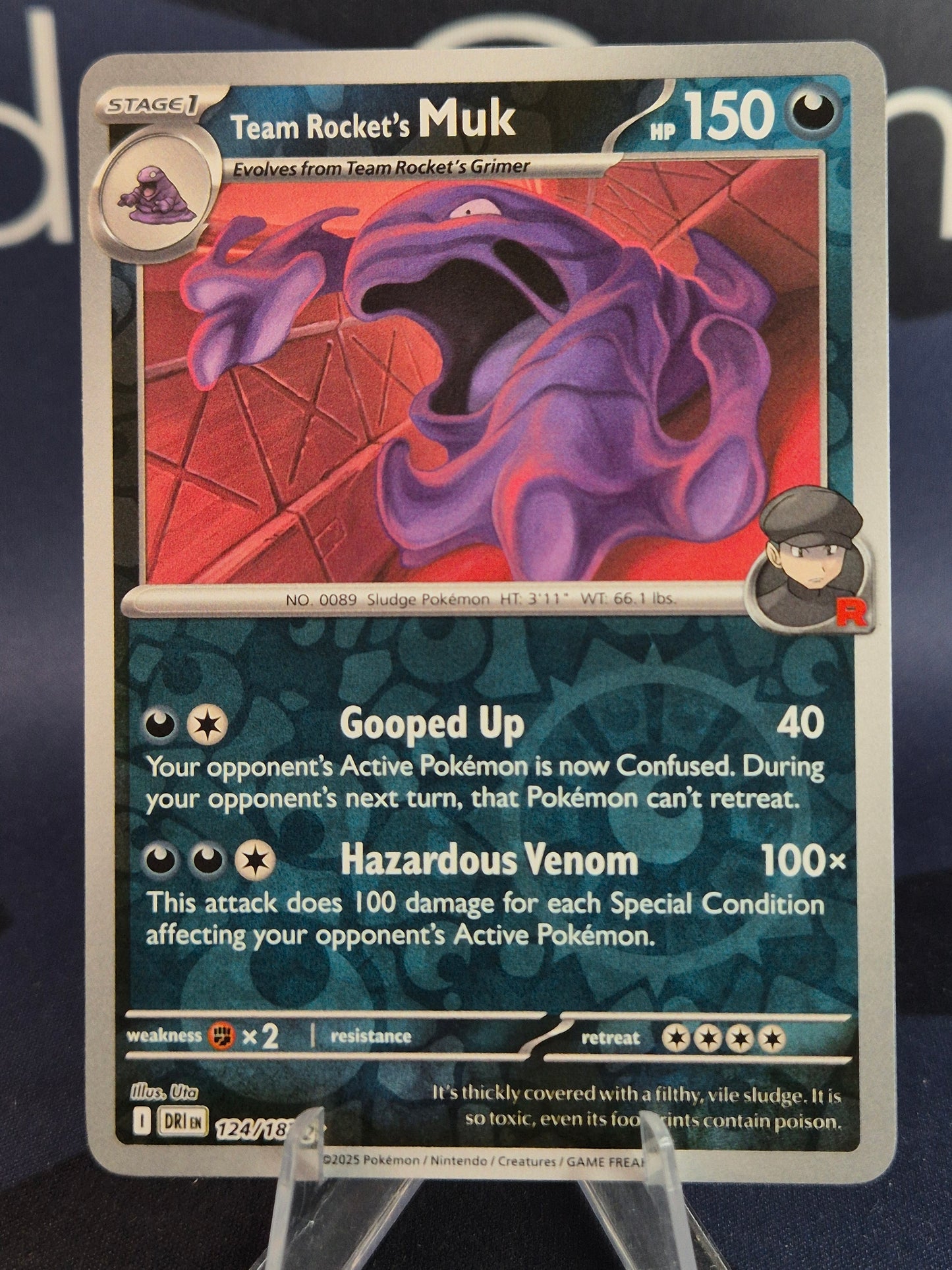 Team Rocket's Muk 124/182 Destined Rivals Reverse Holo