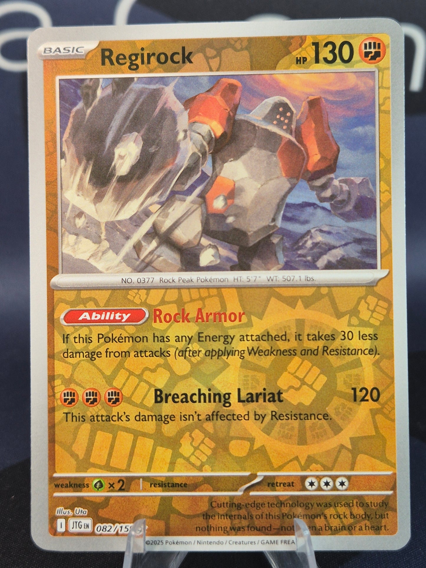 Regirock 082/159 Journey Together Reverse Holo