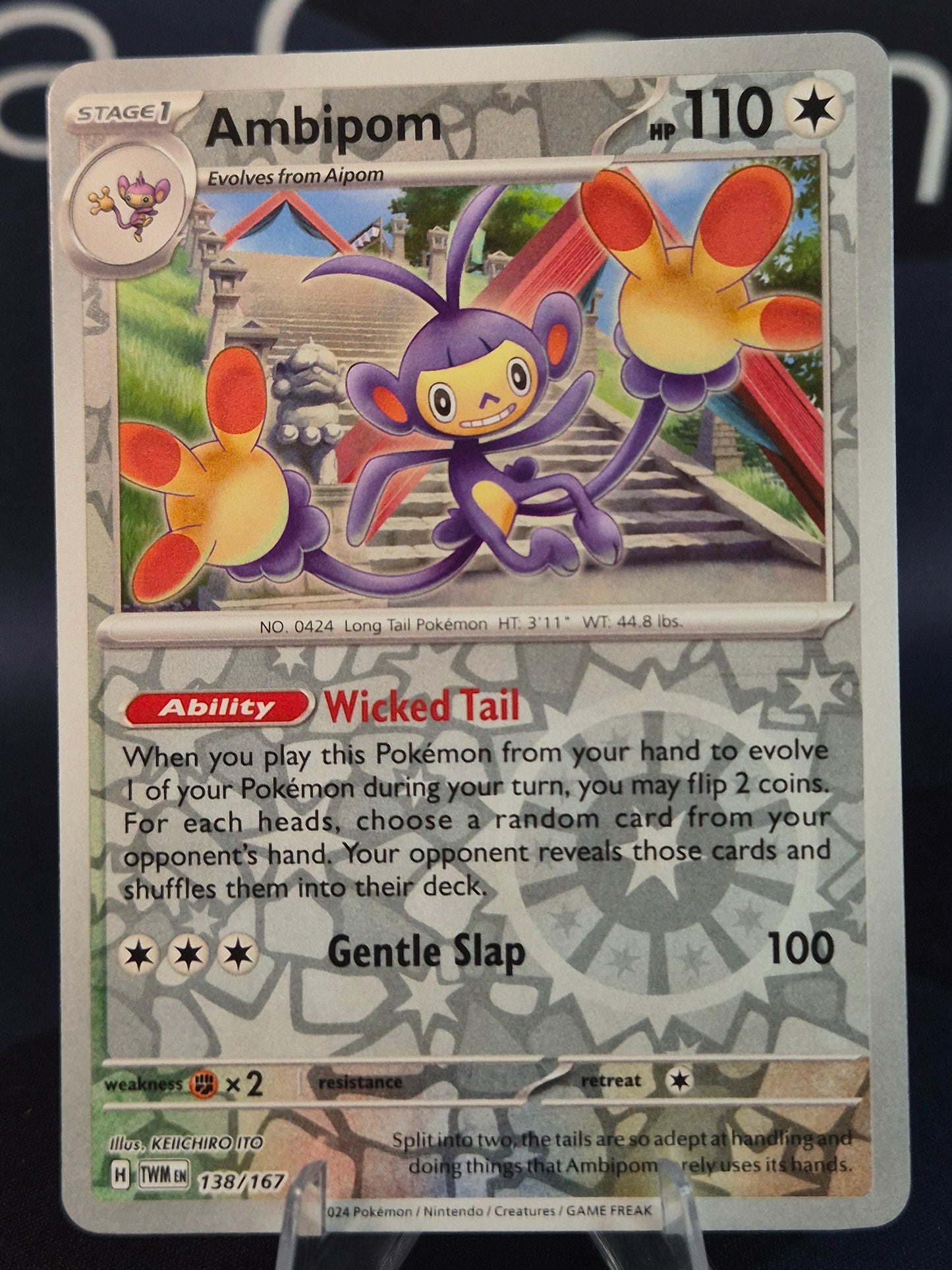 Ambipom 138/167 Twilight Masquerade Reverse Holo