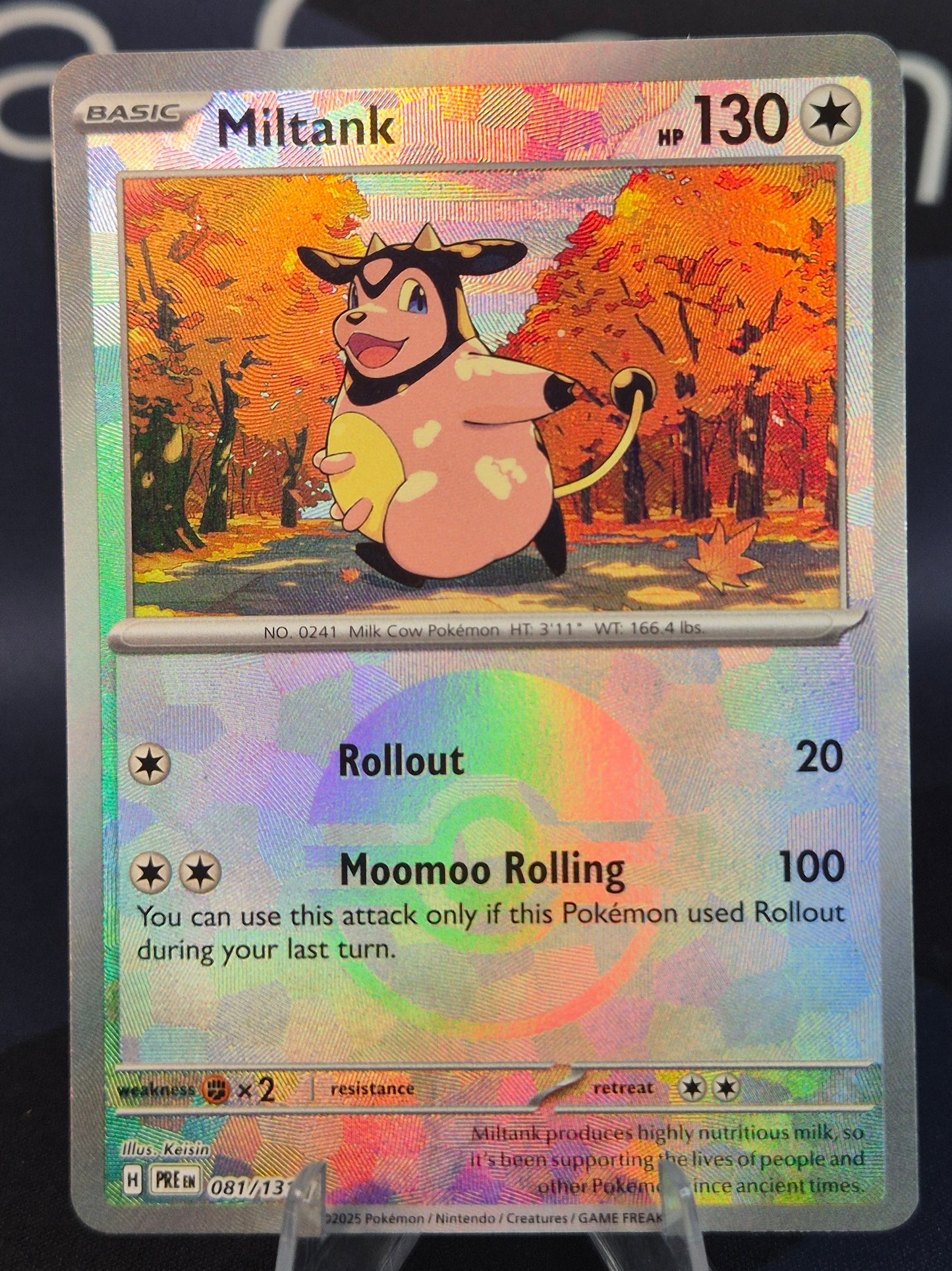 Miltank 081/131 Prismatic Evolutions Pokeball Reverse Holo