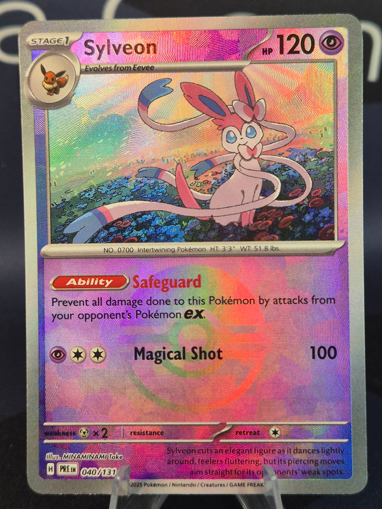 Sylveon 040/131 Prismatic Evolutions Pokeball Reverse Holo