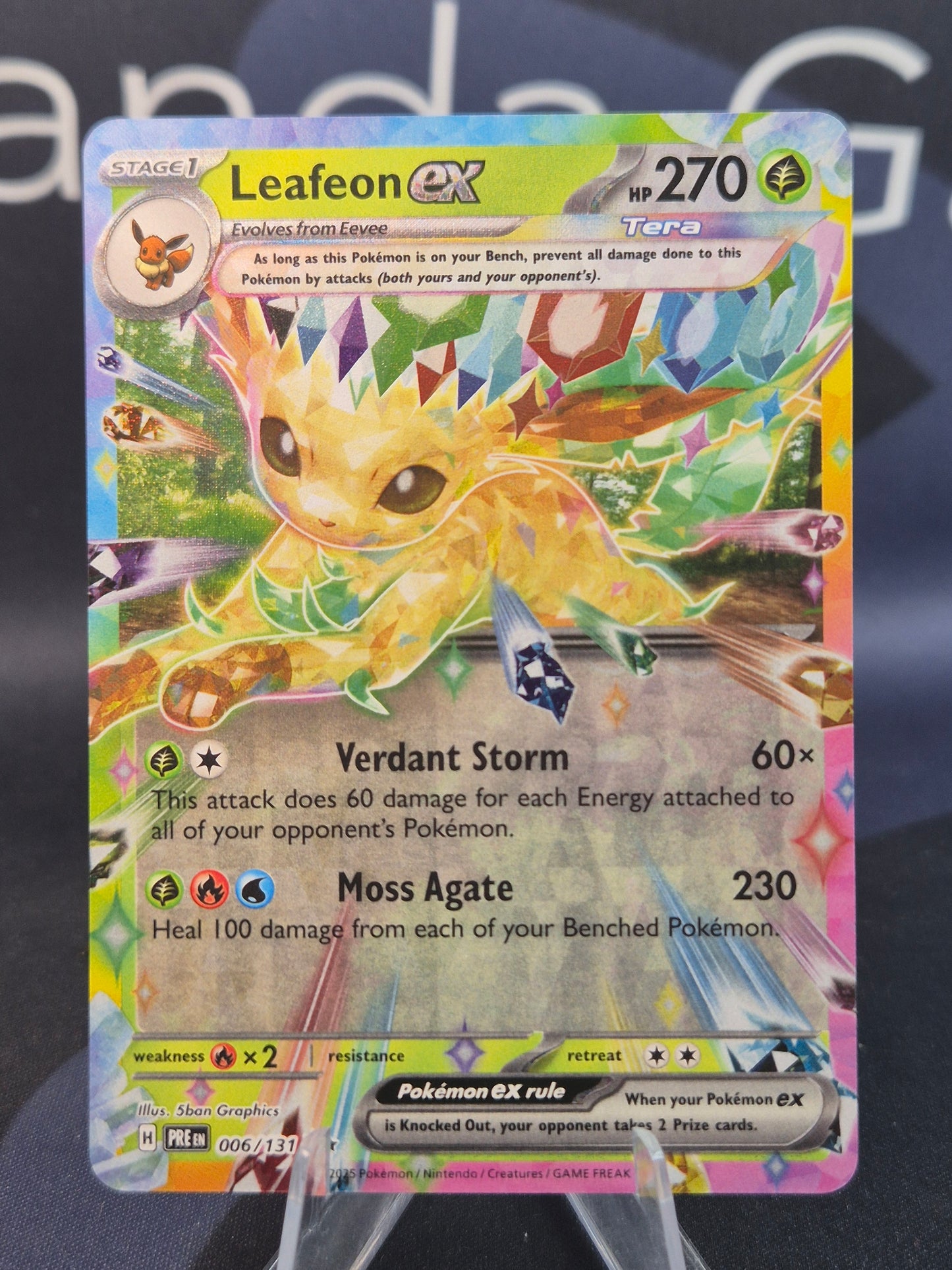 Leafeon ex 006/131 Prismatic Evolutions Double Rare
