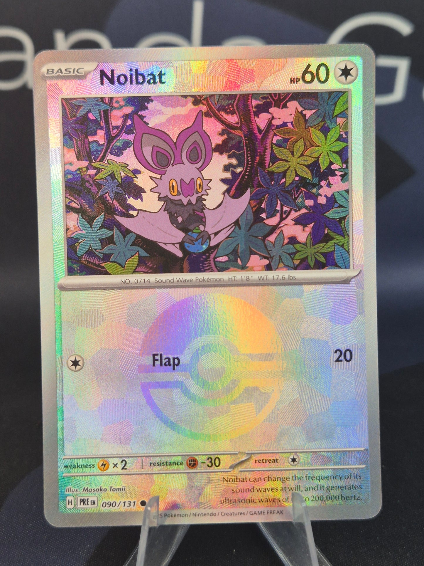 Noibat 090/131 Prismatic Evolutions Pokeball Reverse Holo