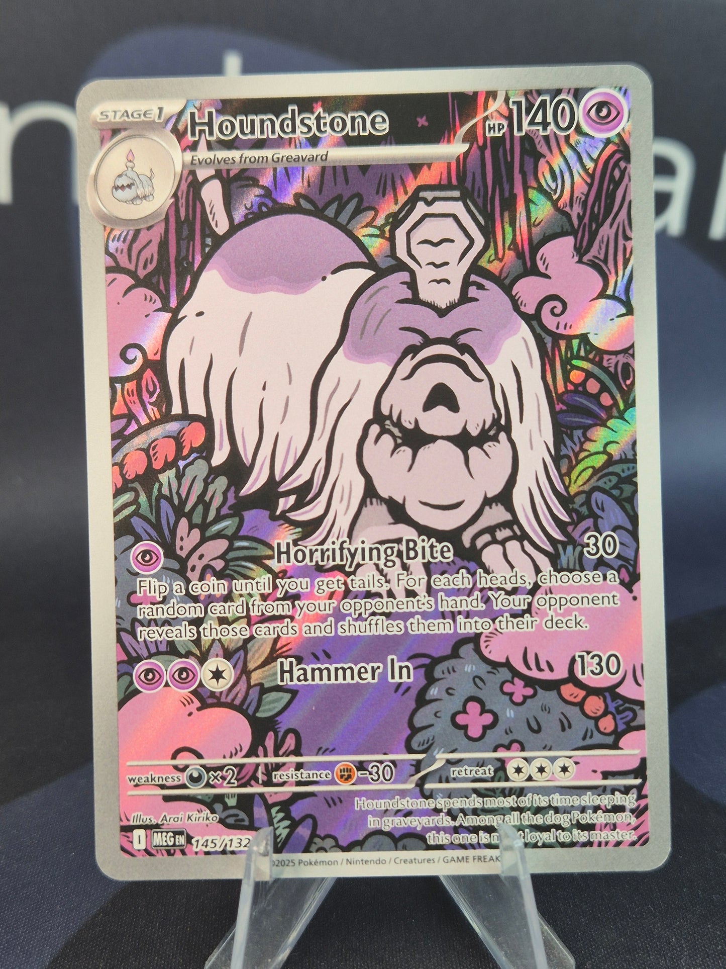 Houndstone 145/132 Mega Evolution Illustration Rare