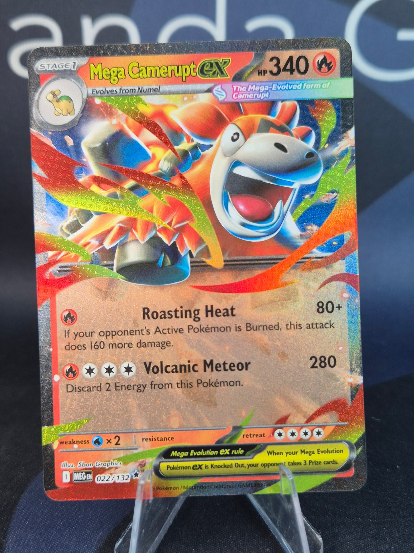 Mega Camerupt ex 022/132 Mega Evolution Double Rare