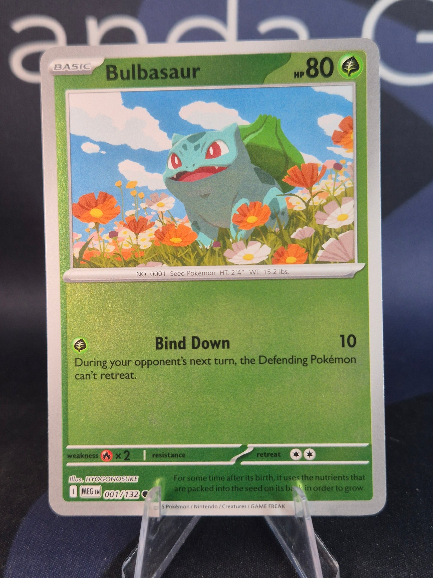 Bulbasaur 001/132 Mega Evolution Reverse Holo
