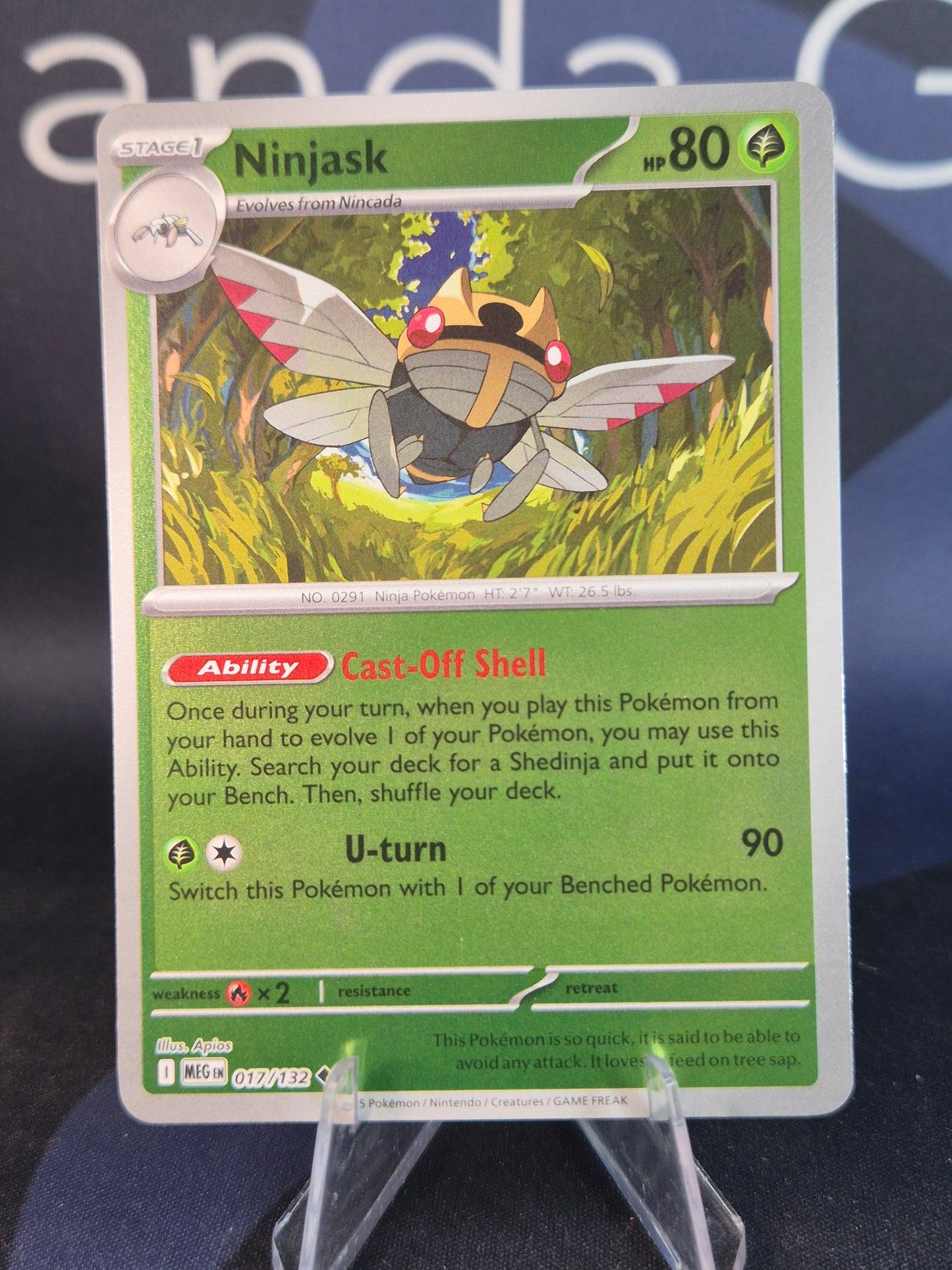 Ninjask 017/132 Mega Evolution Reverse Holo