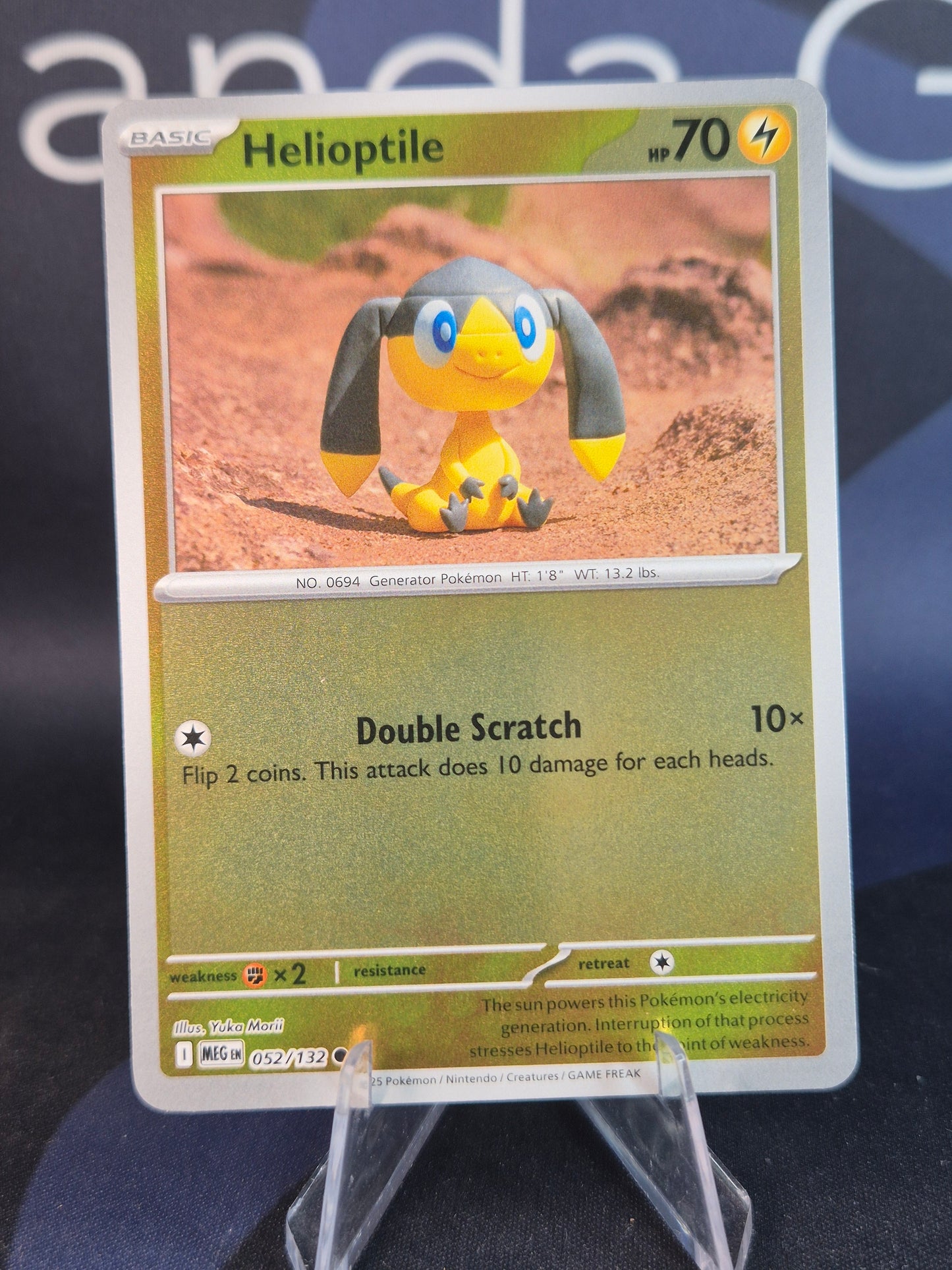 Helioptile 052/132 Mega Evolution Reverse Holo