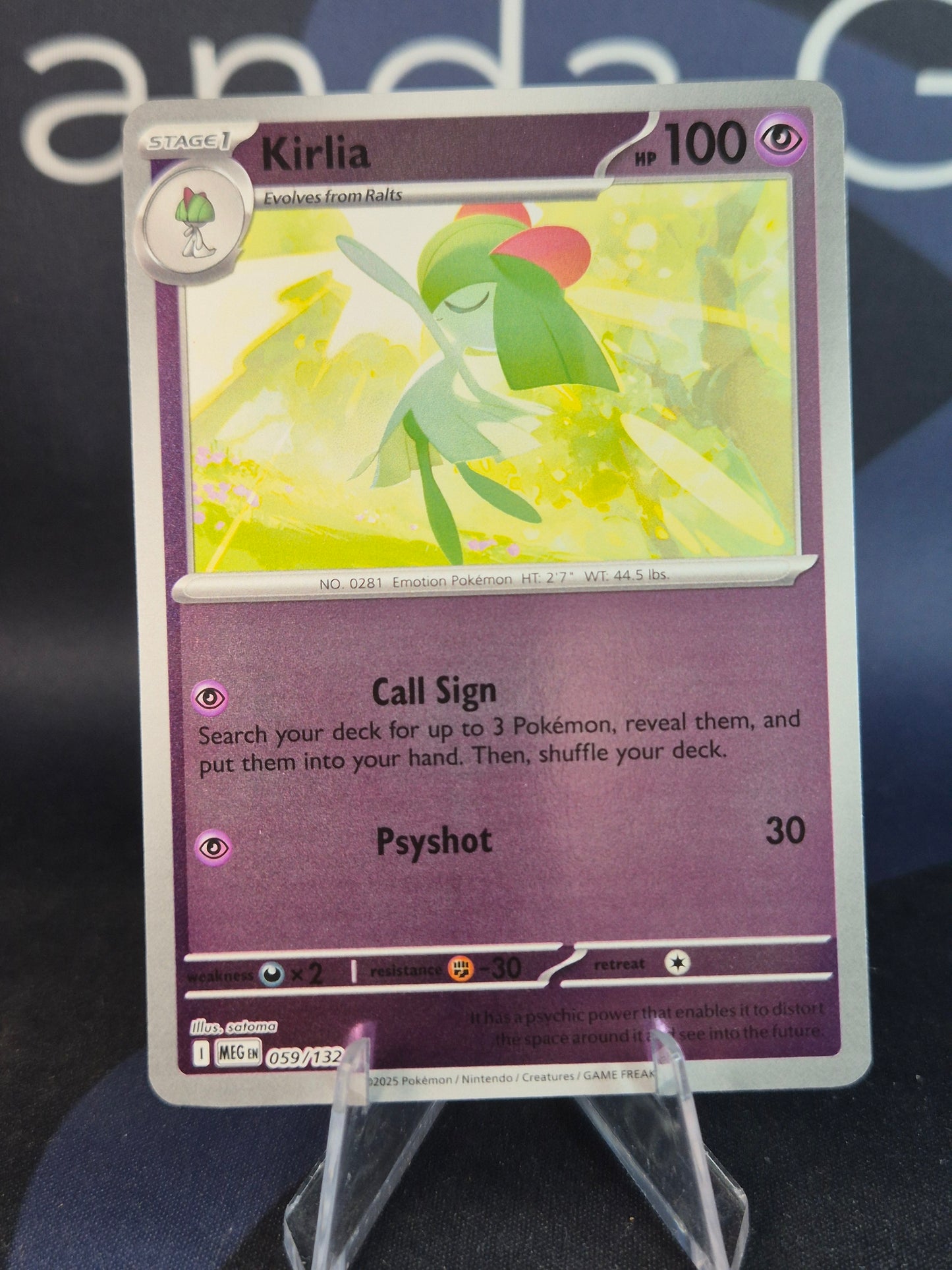 Kirlia 059/132 Mega Evolution Reverse Holo