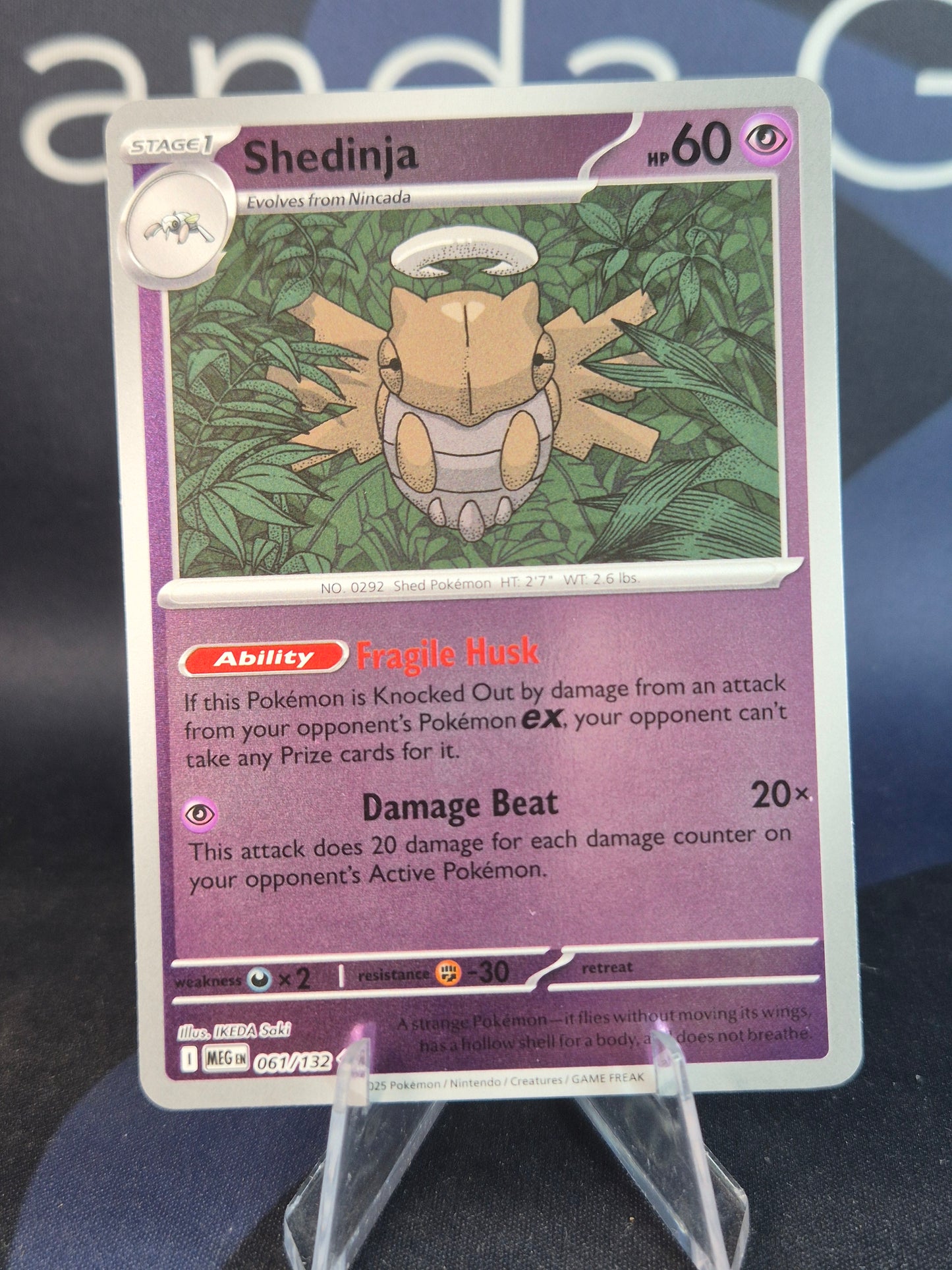 Shedinja 061/132 Mega Evolution Reverse Holo
