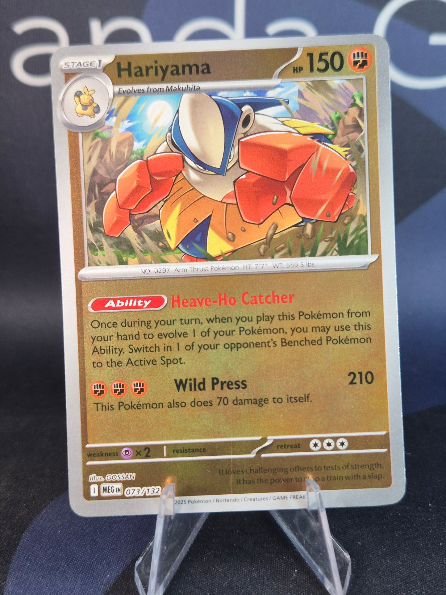 Hariyama 073/132 Mega Evolution Reverse Holo