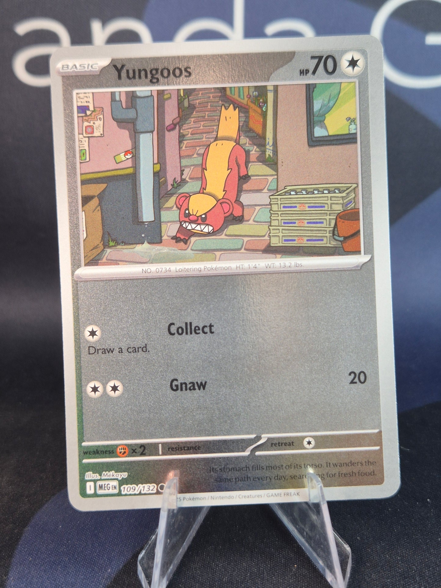 Yungoos 109/132 Mega Evolution Reverse Holo