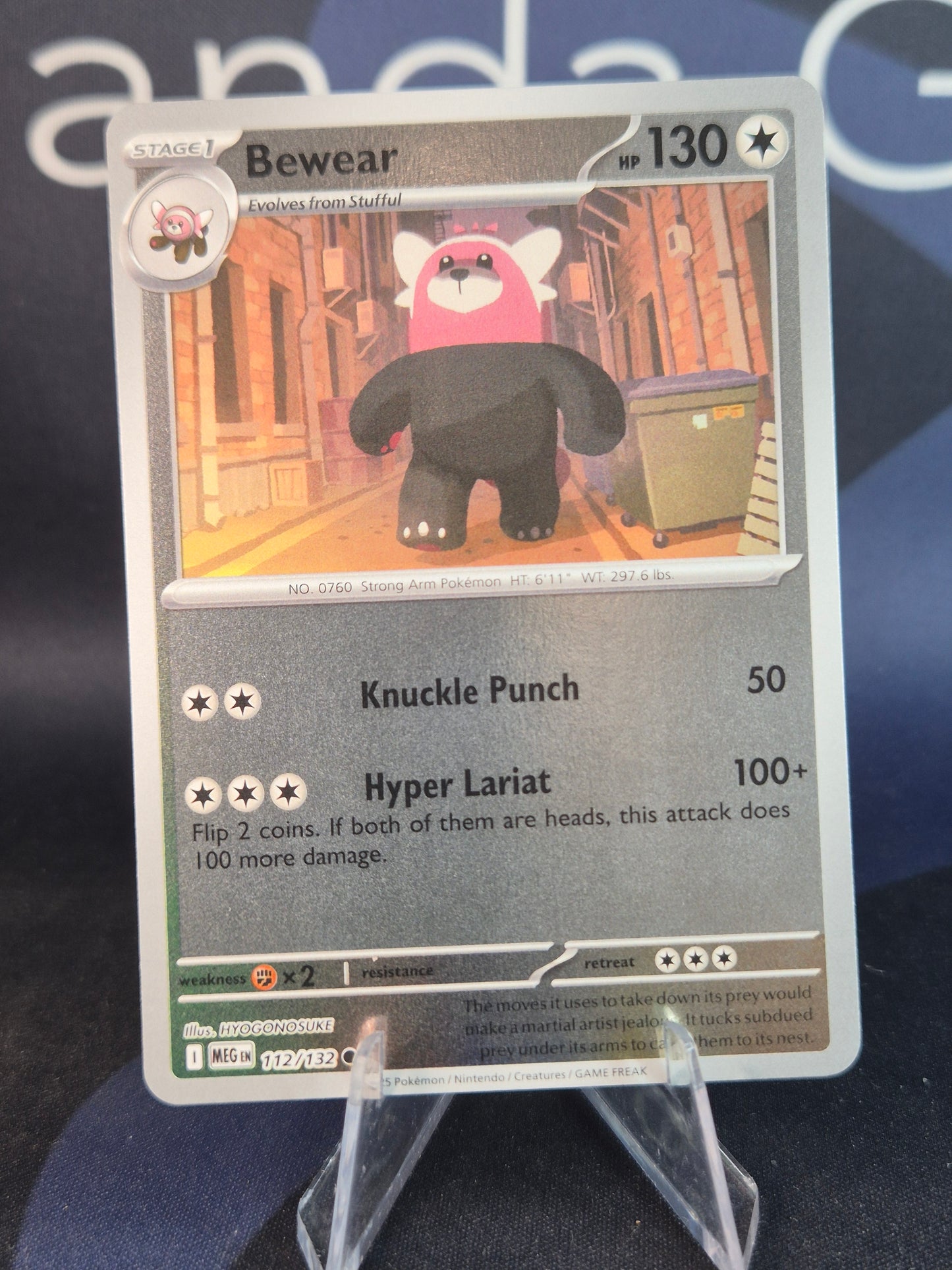 Bewear 112/132 Mega Evolution Reverse Holo