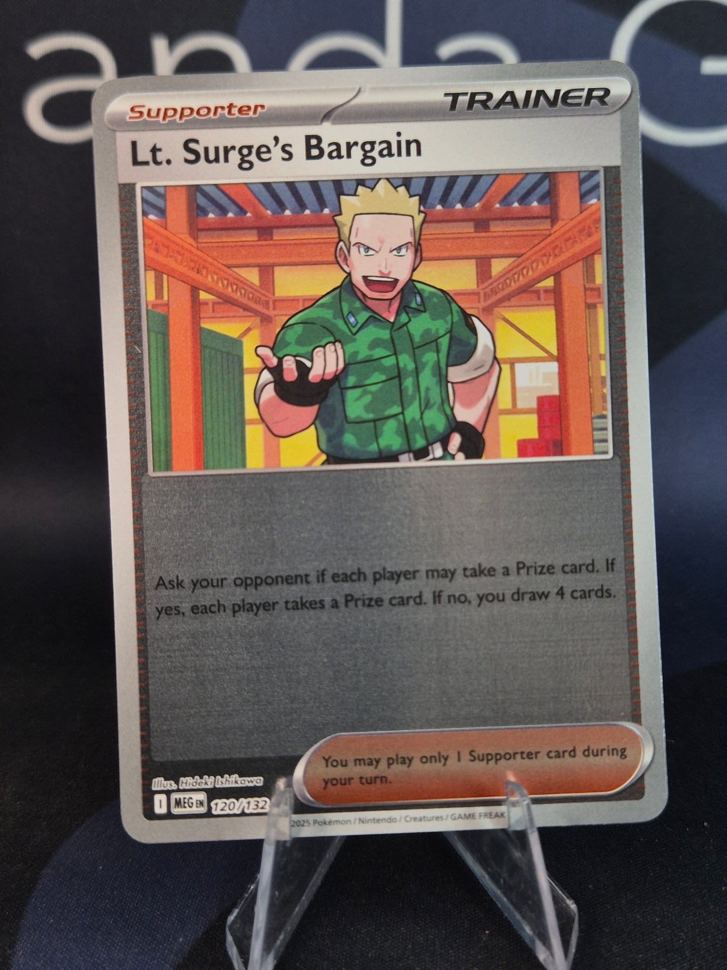 Lt. Surge's Bargain 120/132 Mega Evolution Reverse Holo