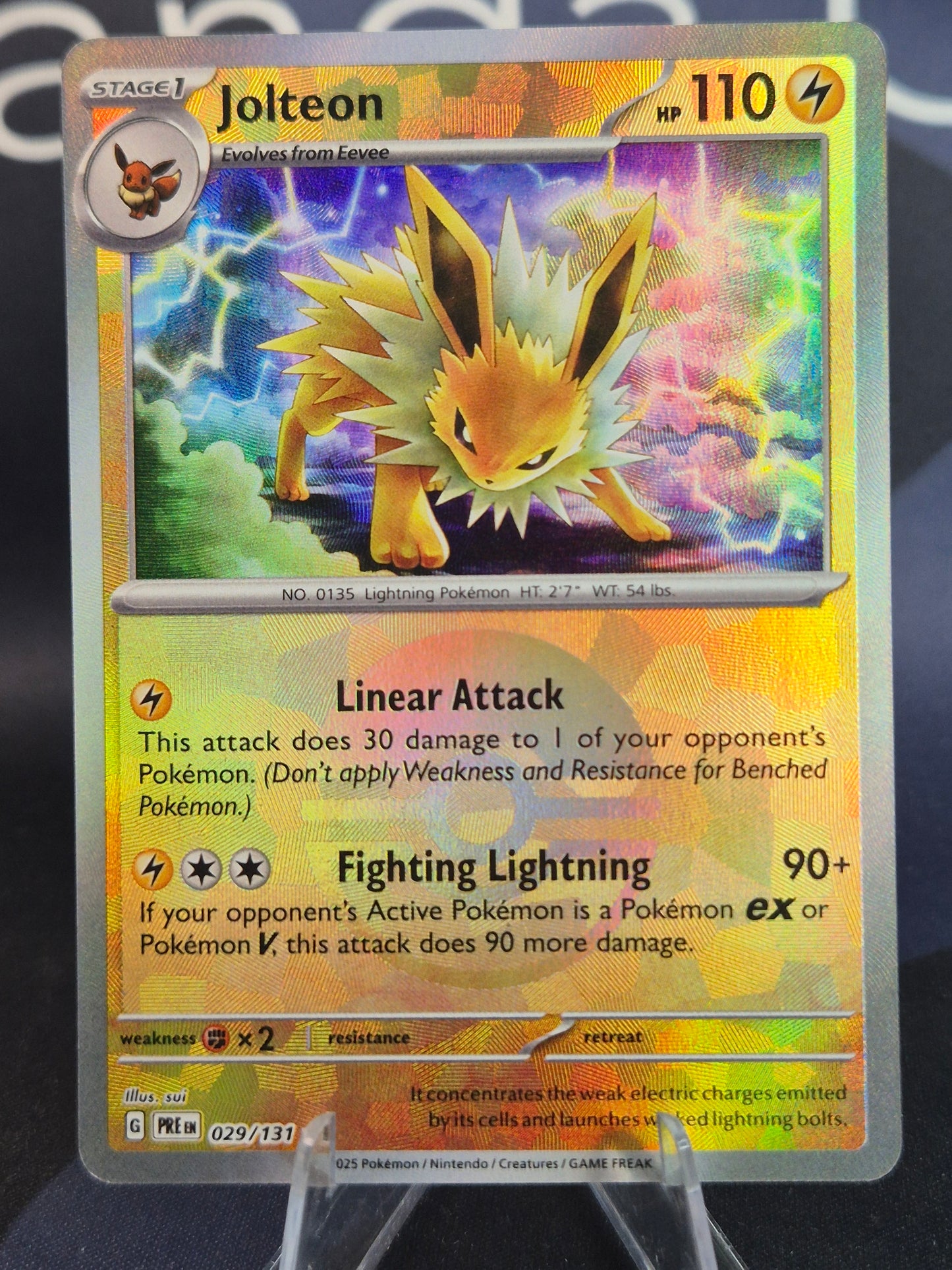 Jolteon 029/131 Prismatic Evolutions Pokeball Reverse Holo