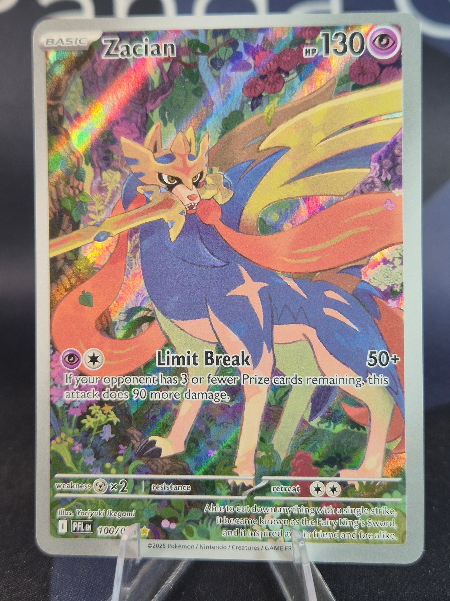Zacian 100/094 Phantasmal Flames Illustration Rare