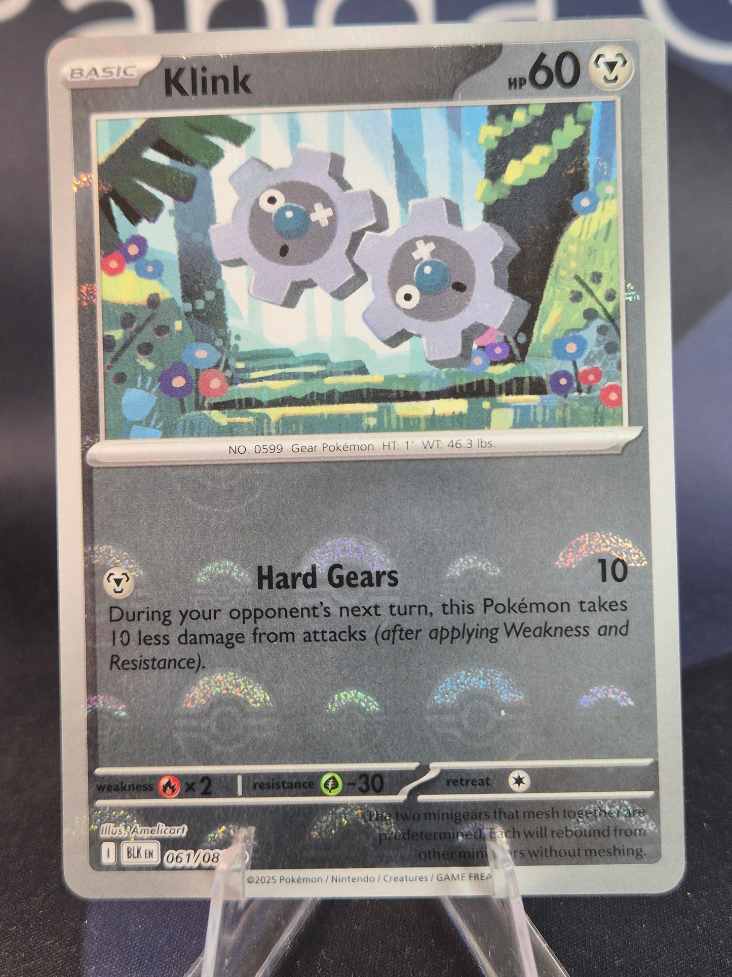 Klink 061/086 Black Bolt Pokeball Reverse Holo