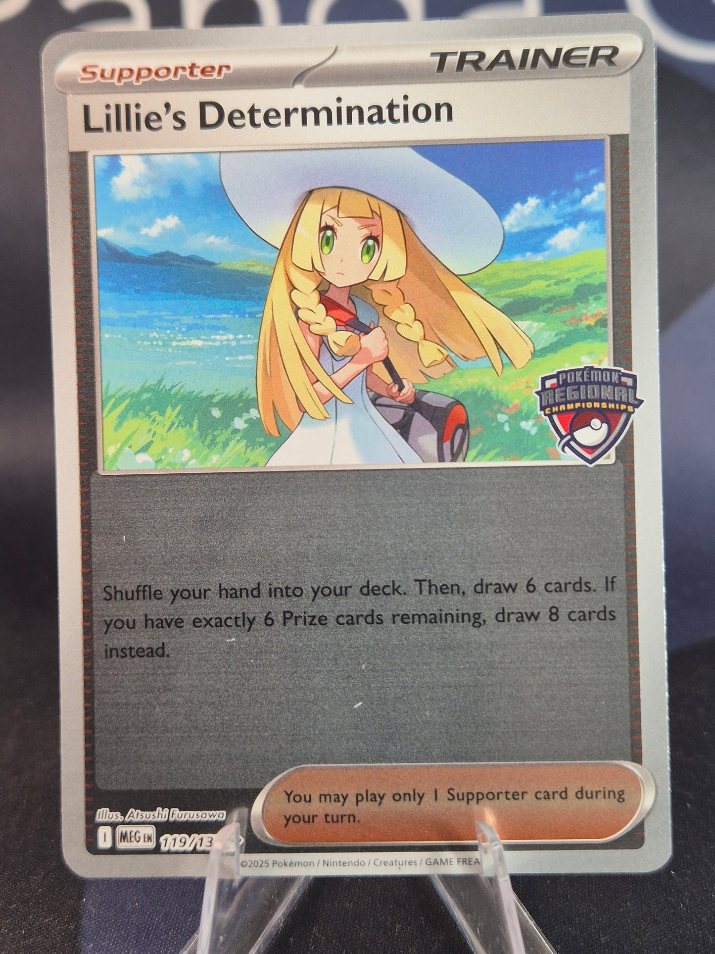 Lillie's Determination Regional Championship Stamp Reverse Holo