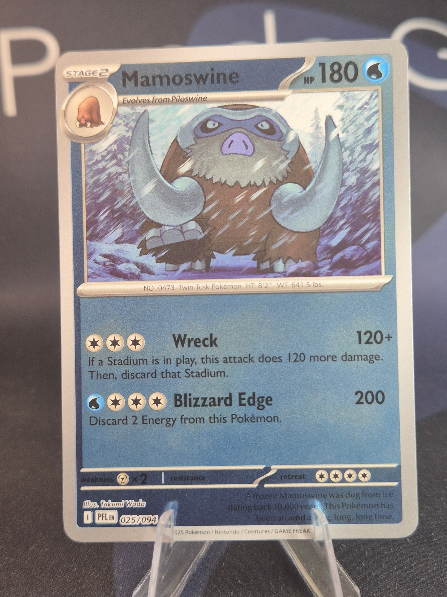 Mamoswine 025/094 Phantasmal Flames Reverse Holo