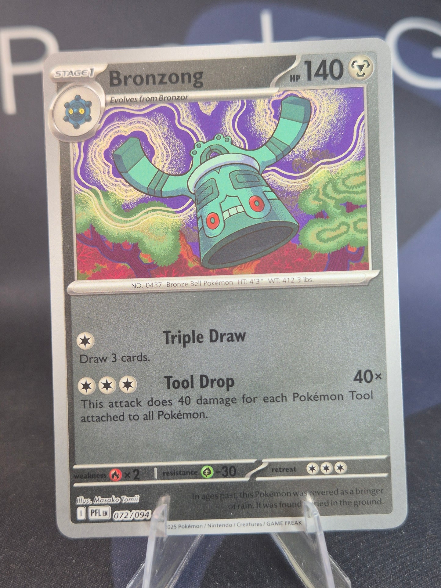Bronzong 072/094 Phantasmal Flames Reverse Holo