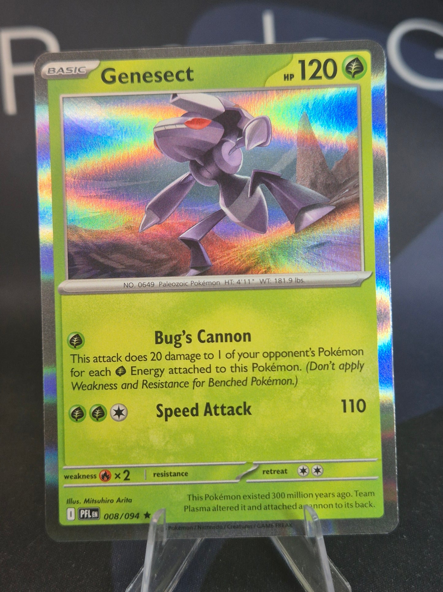 Genesect 008/094 Phantasmal Flames Holo
