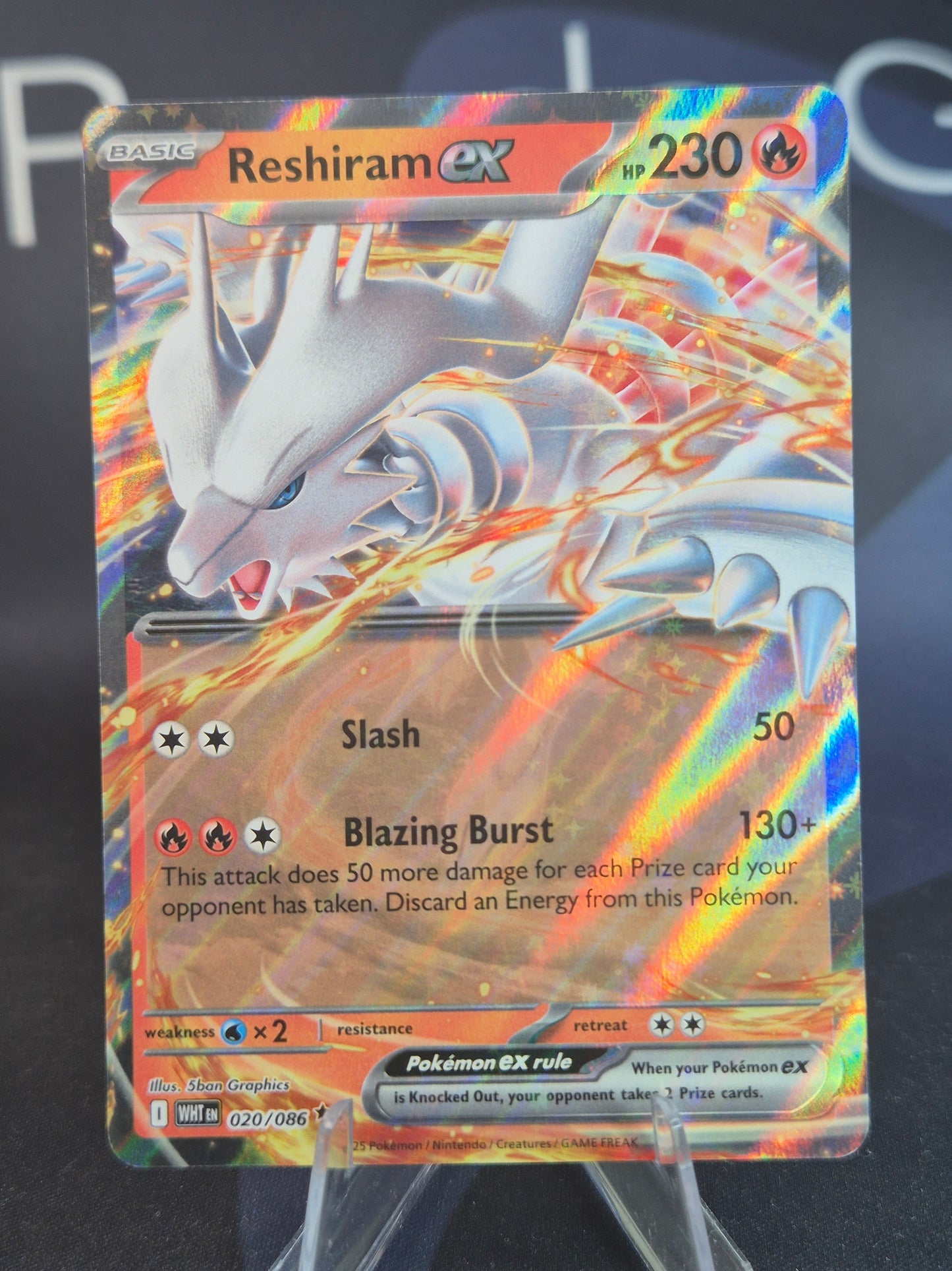 Reshiram ex 020/086 White Flare Double Rare