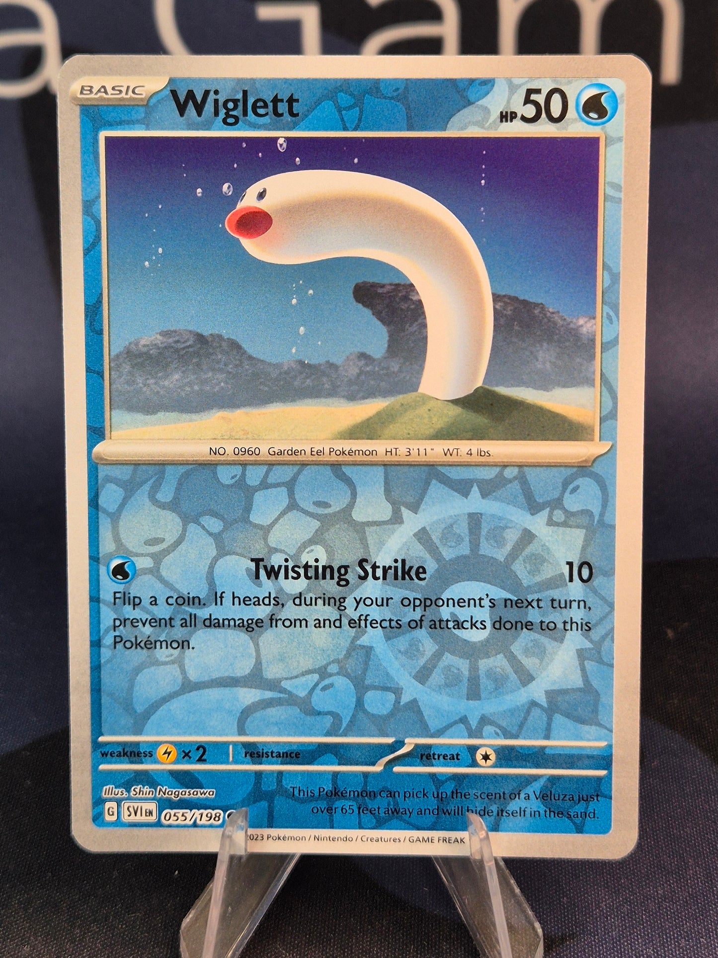 Wiglett 055/198 Scarlet Violet Reverse Holo