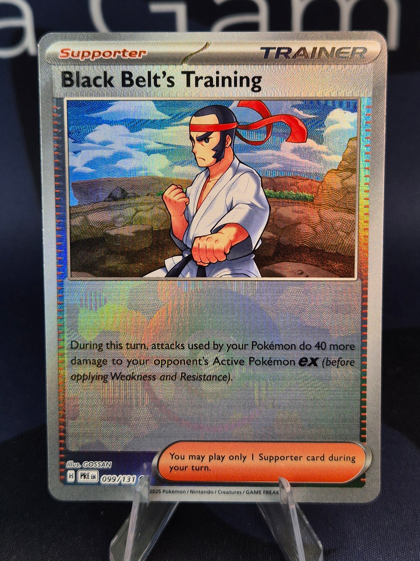 Black Belt's Training 099/131 Prismatic Evolutions Pokeball Reverse Holo