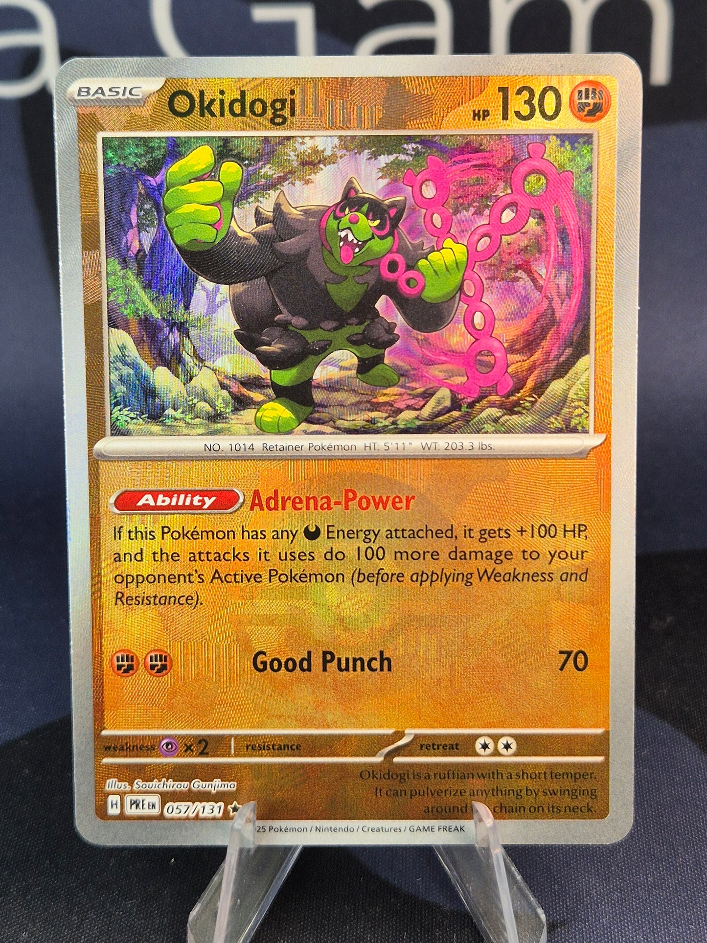 Okidogi 057/131 Prismatic Evolutions Pokeball Reverse Holo