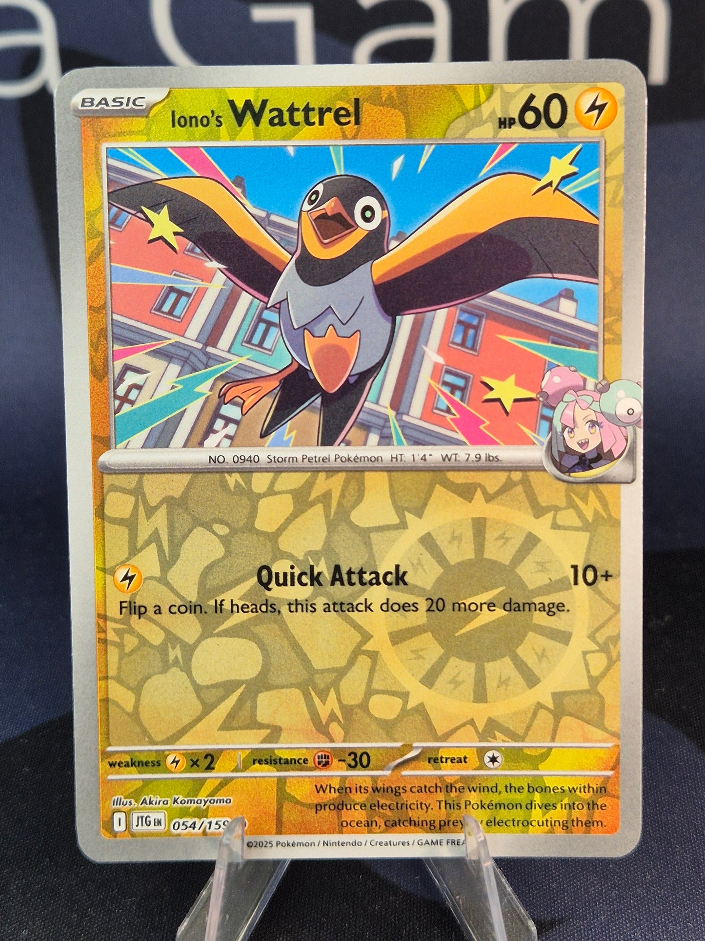 Iono's Wattrel 054/159 Journey Together Reverse Holo