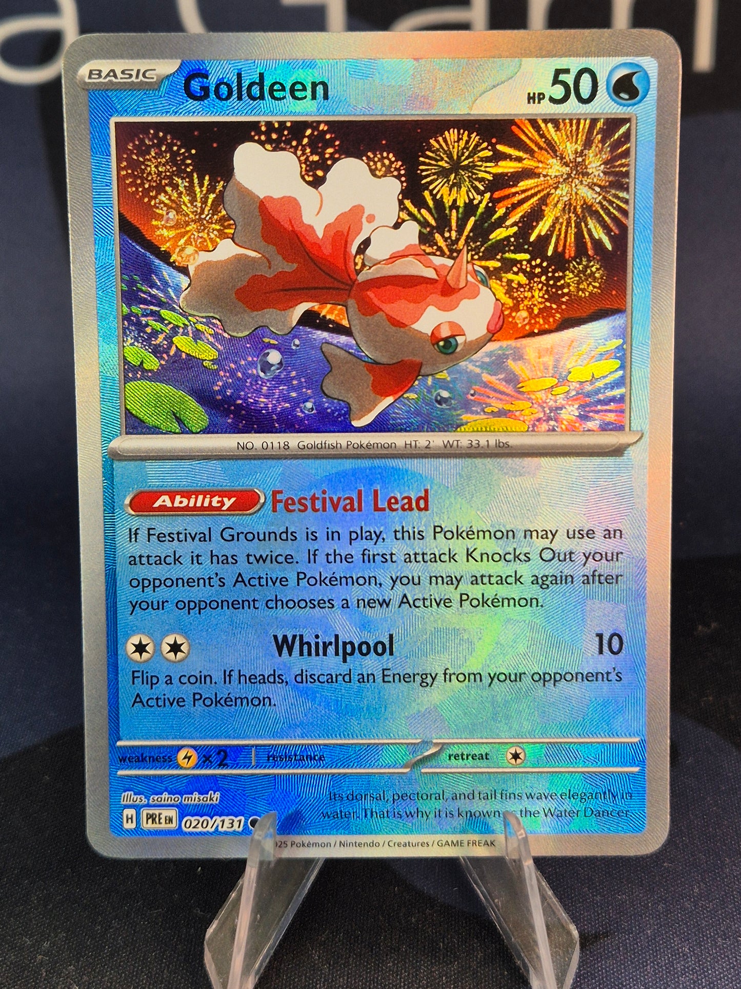 Goldeen 020/131 Prismatic Evolutions Pokeball Reverse Holo