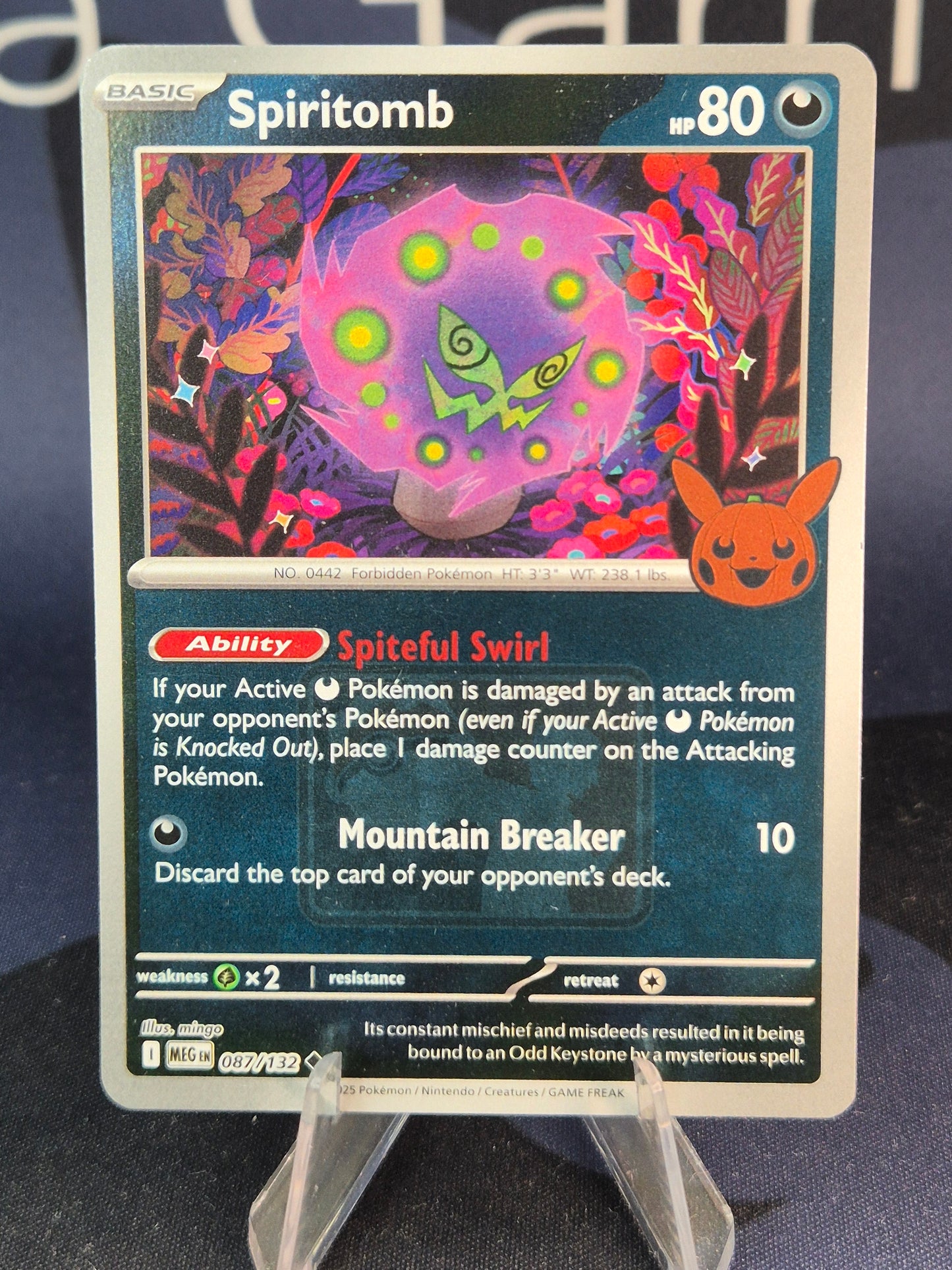 Spiritomb Trick or Trade Play Stamp Reverse Holo