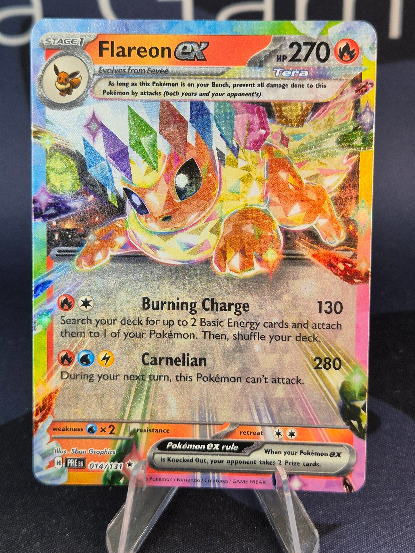 Flareon ex 014/131 Prismatic Evolutions Double Rare