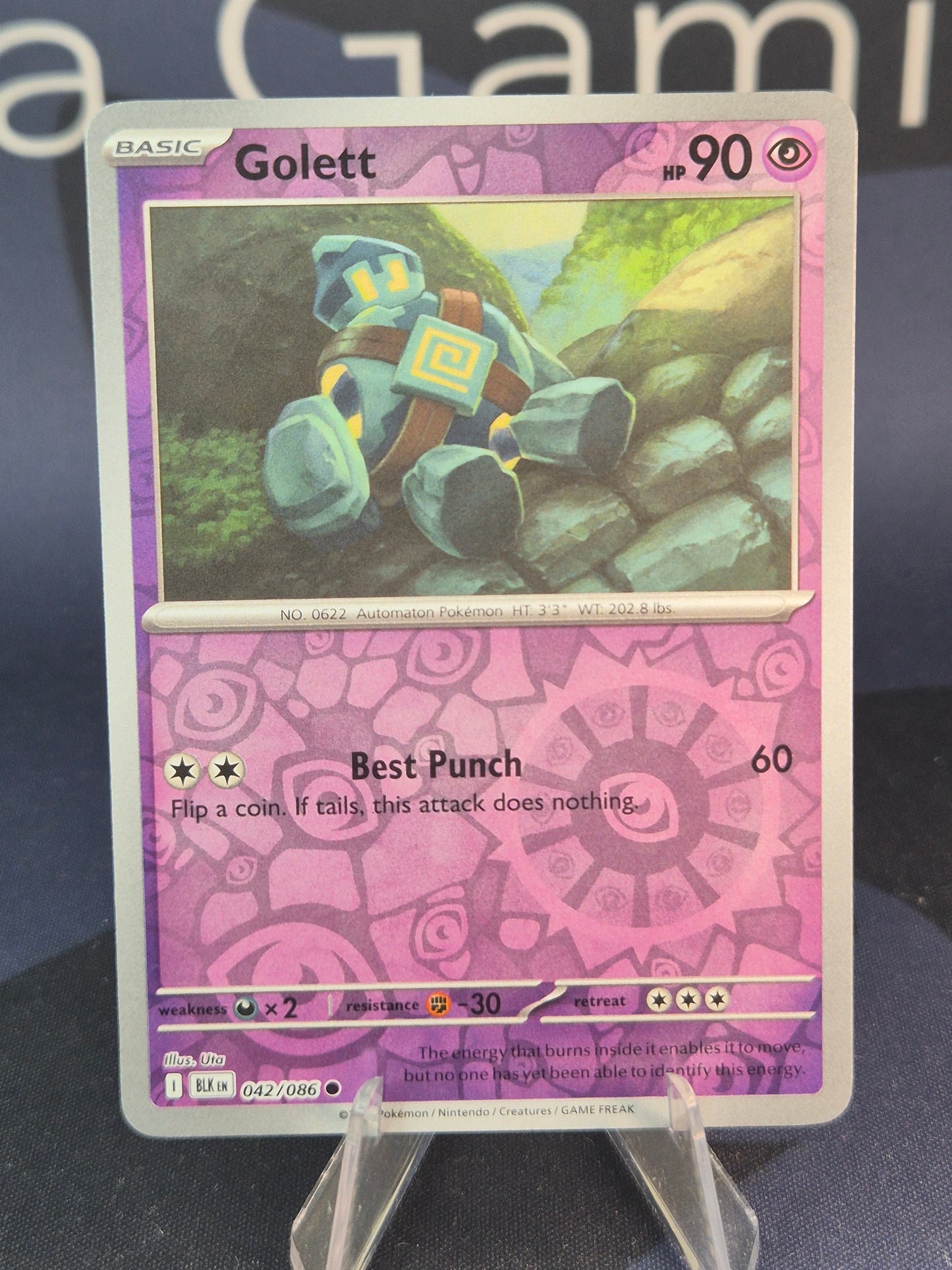 Golett 042/086 Black Bolt Reverse Holo