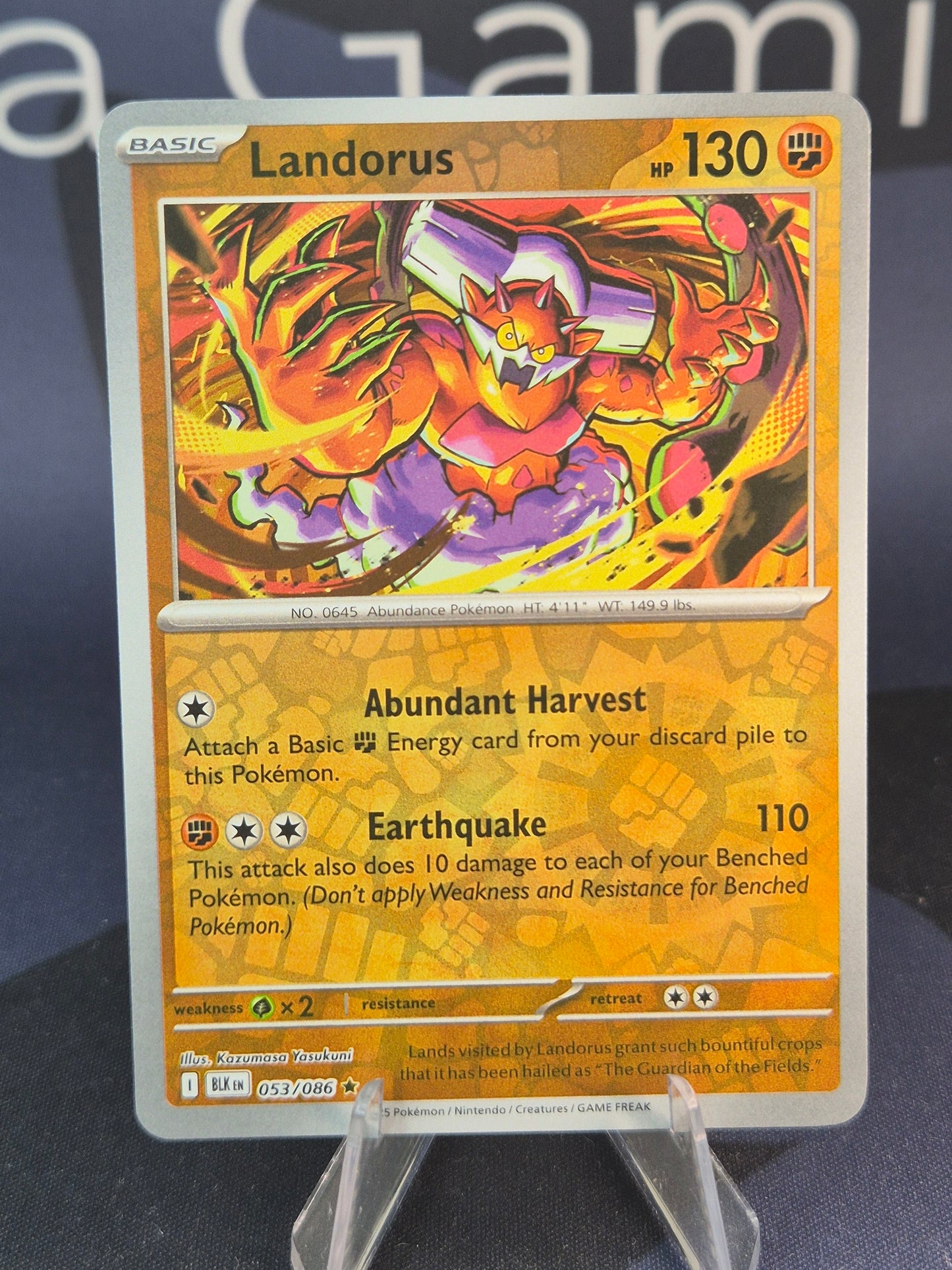 Landorus 053/086 Black Bolt Reverse Holo