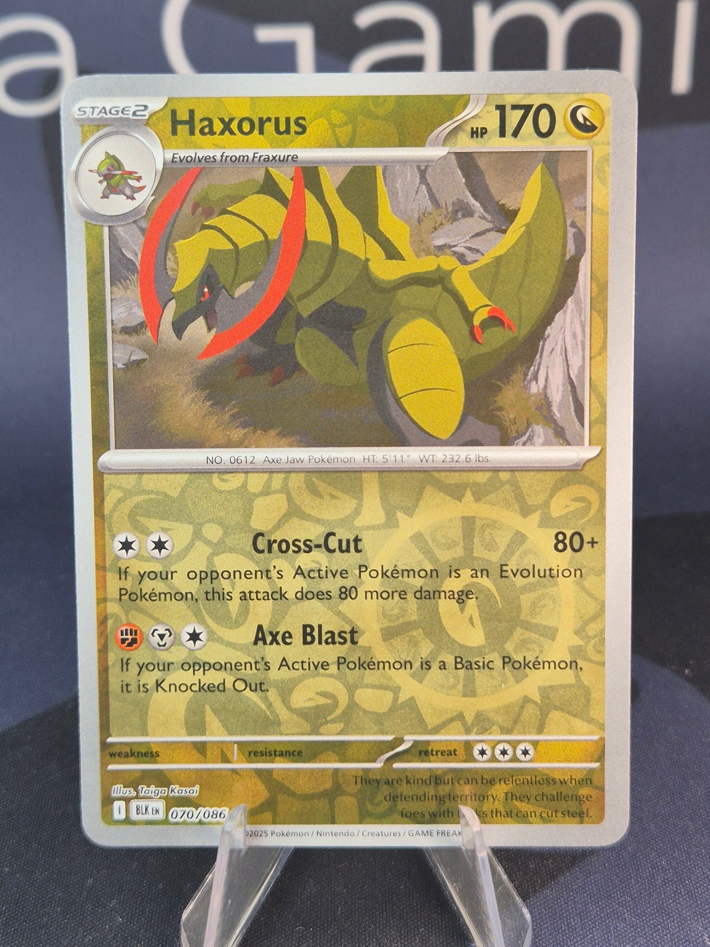 Haxorus 070/086 Black Bolt Reverse Holo