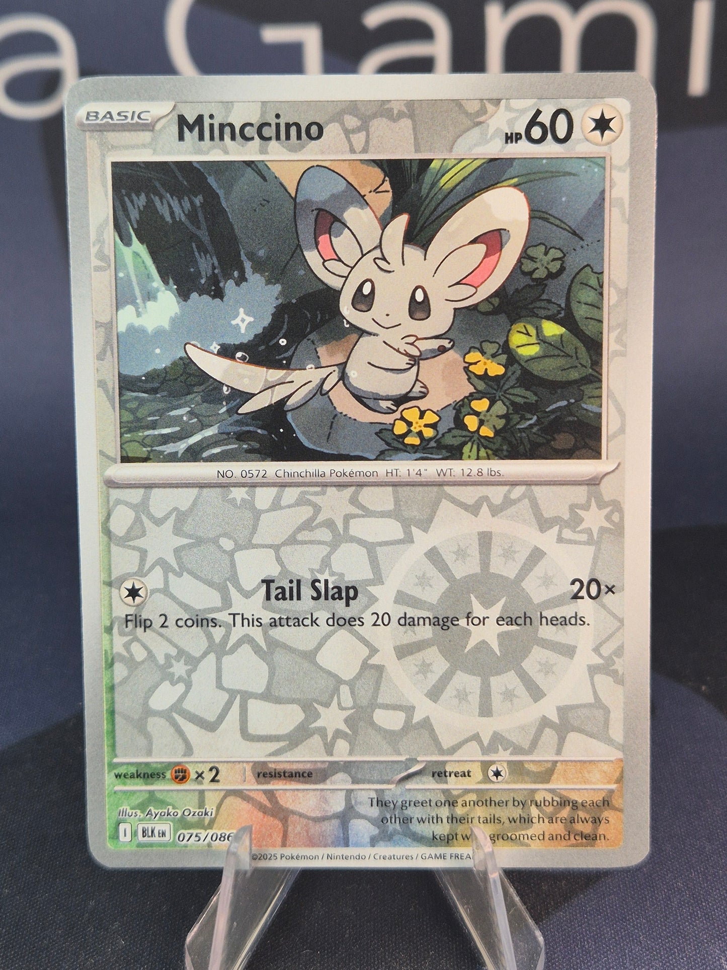 Minccino 075/086 Black Bolt Reverse Holo