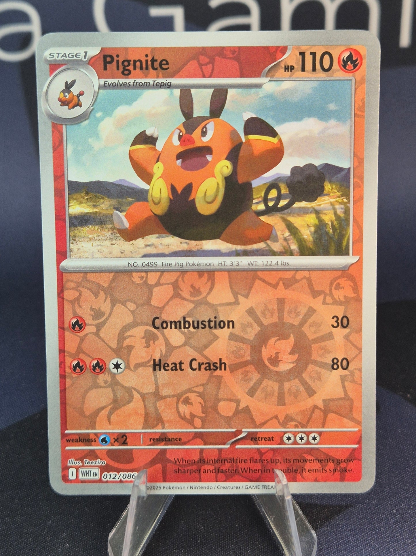 Pignite 012/086 White Flare Reverse Holo