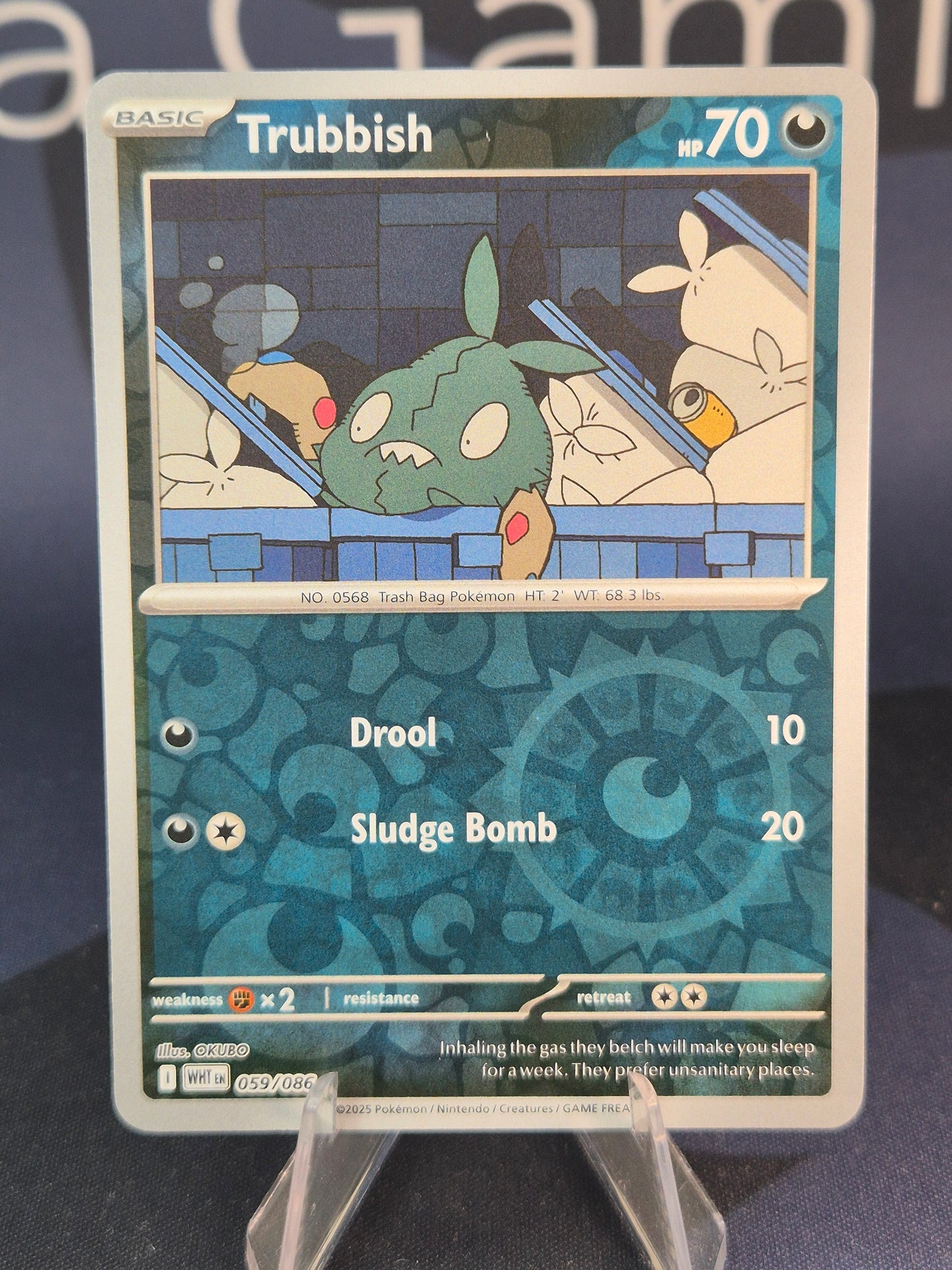 Trubbish 059/086 White Flare Reverse Holo