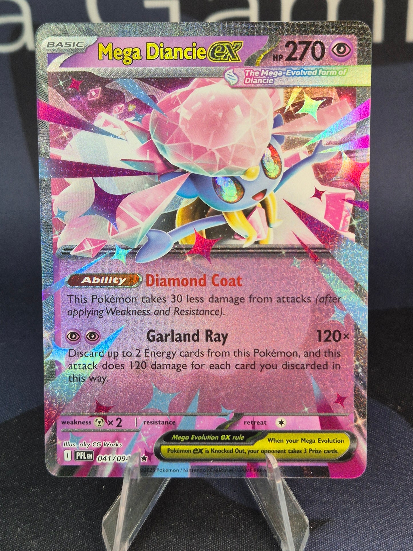 Mega Diancie ex 041/094 Phantasmal Flames Double Rare